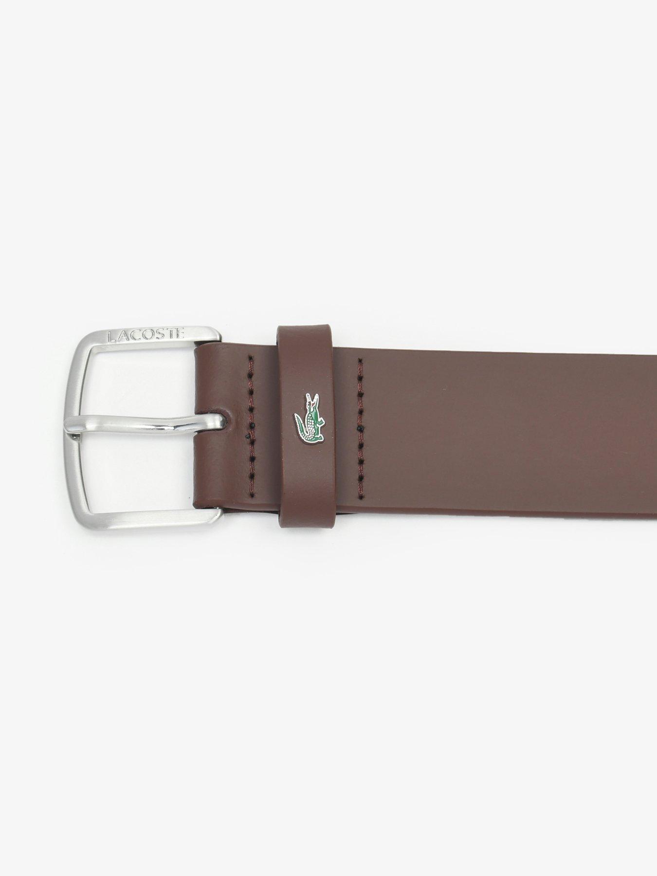 Image 3 of 3 of Lacoste Leather Belt - Brown