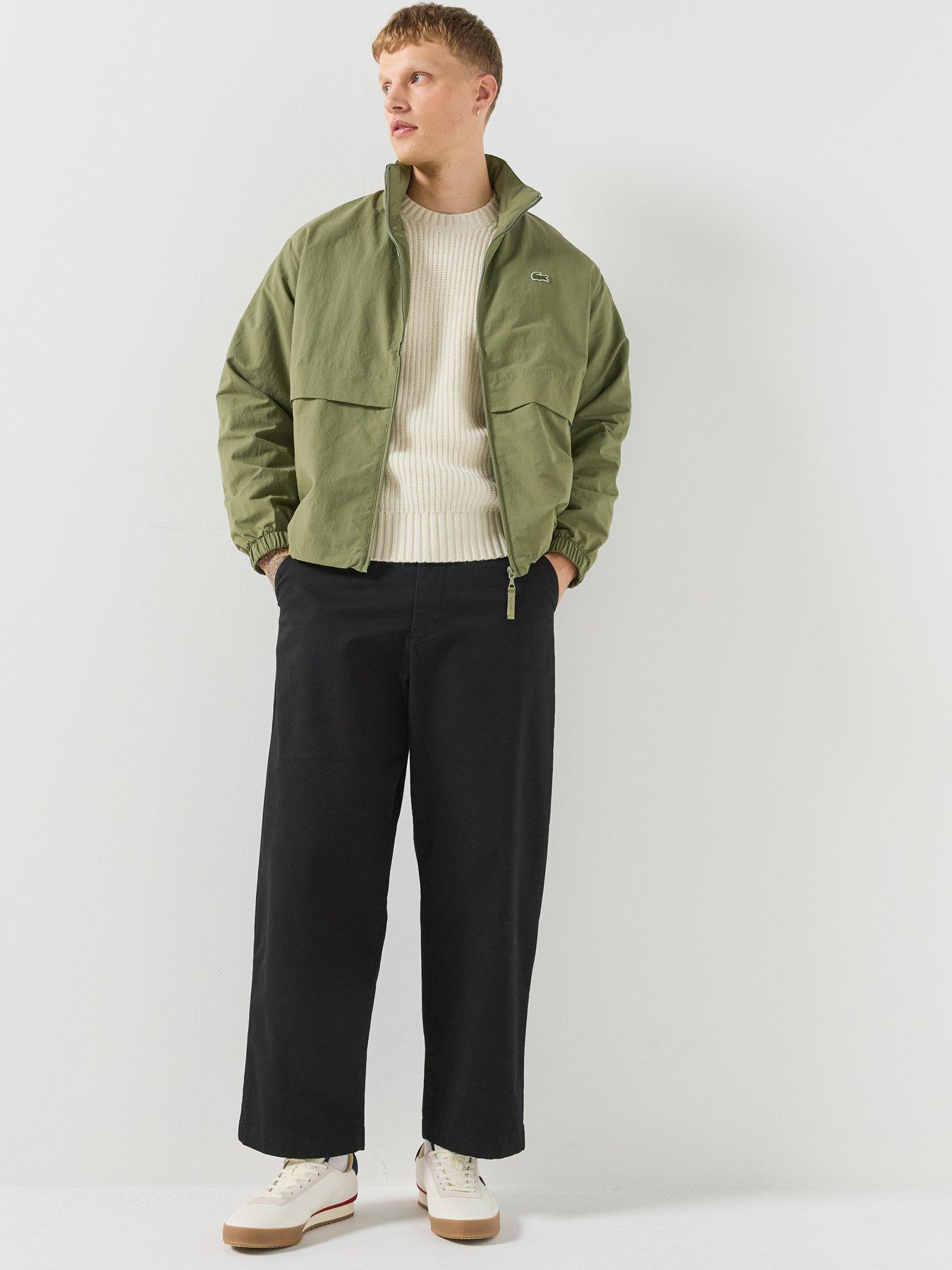 Image 3 of 6 of Lacoste Water Repellent Lightweight Windbreaker - Khaki
