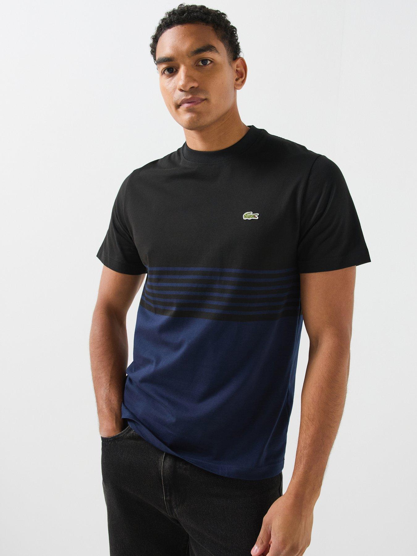 Image 1 of 6 of Lacoste Colour Block T-Shirt - Multi