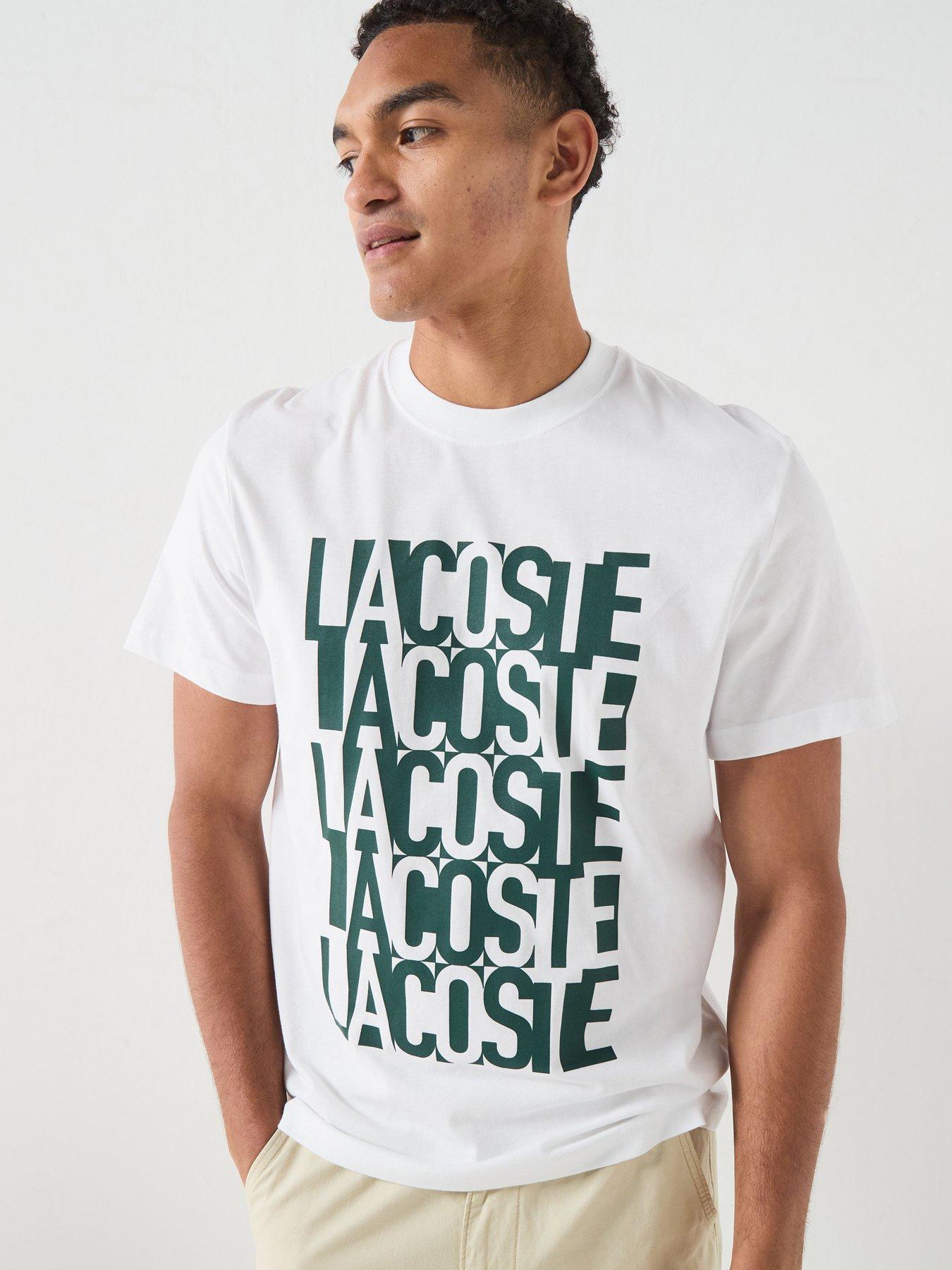Lacoste Mid Weight Short Sleeved Graphic T-Shirt - White