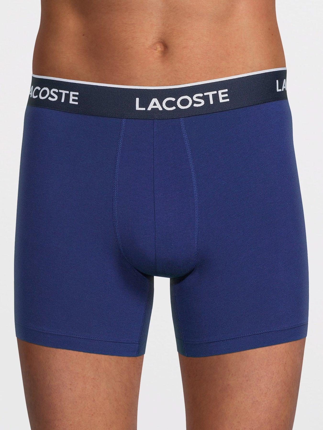 Image 2 of 3 of Lacoste 3 Pack Cotton Stretch Boxer Briefs - Multi