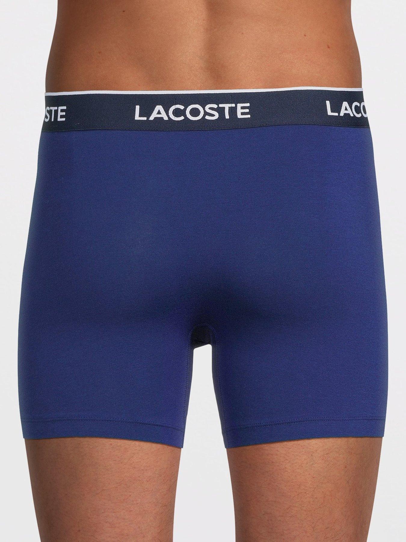 Image 3 of 3 of Lacoste 3 Pack Cotton Stretch Boxer Briefs - Multi
