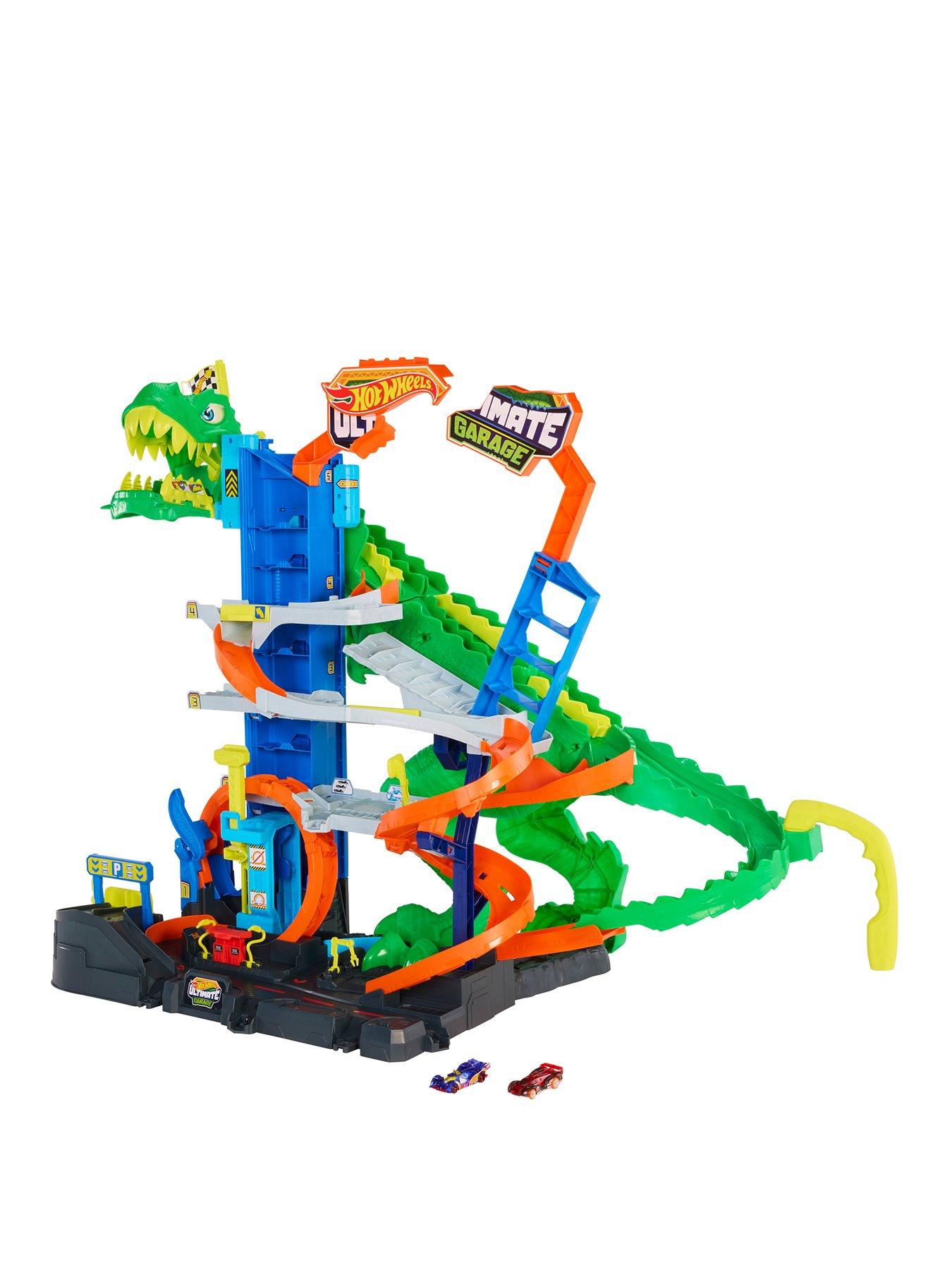 Image 1 of 7 of Hot Wheels <p>Ultimate T-Rex Garage Track Set with Dinosaur Nemesis &amp; Storage</p>
