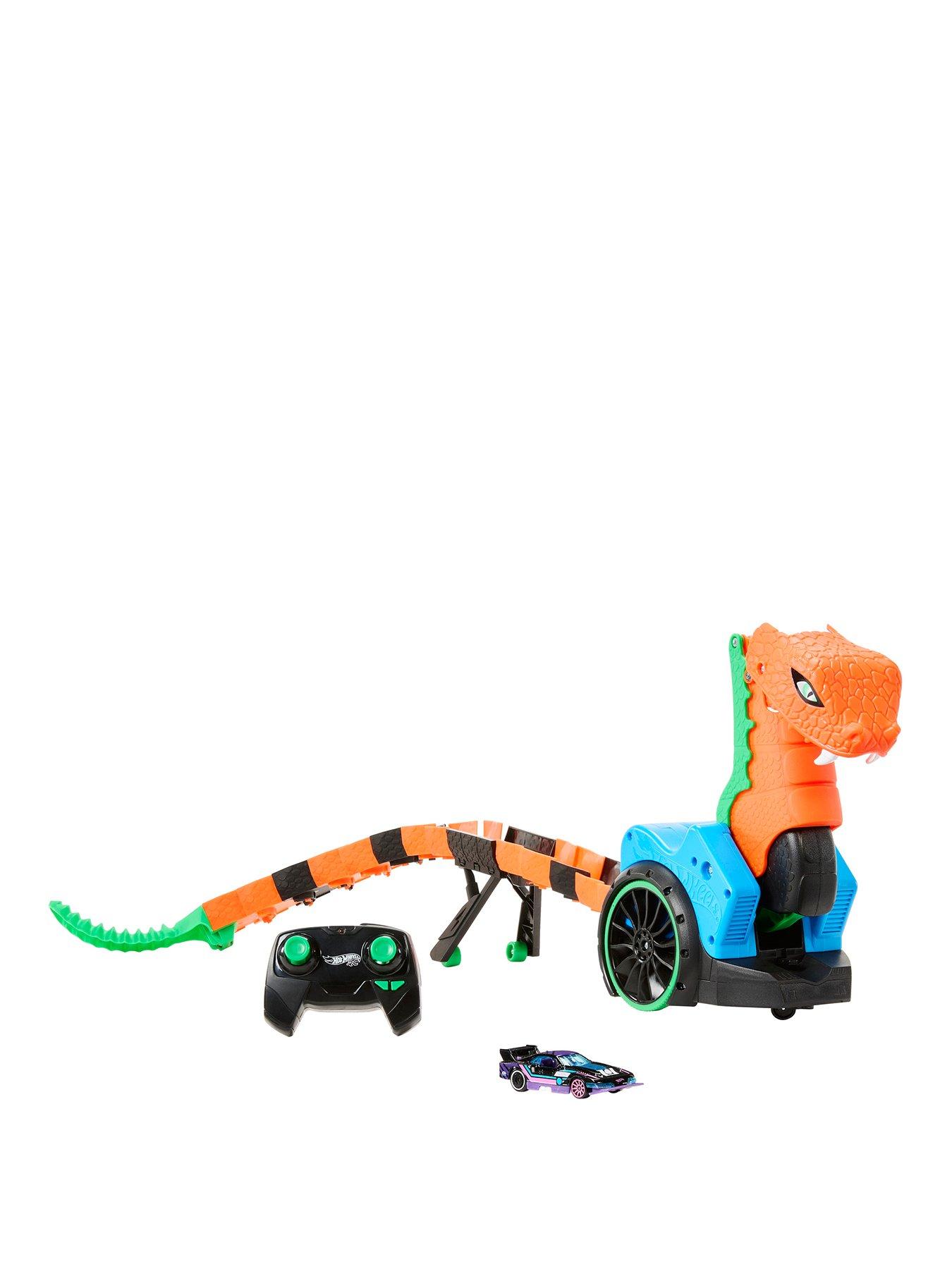 Hot Wheels Hot Wheels Let's Race Slither ‘N Strike RC  &  1 Toy Car, Battery-Powered Remote-Control Vehicle