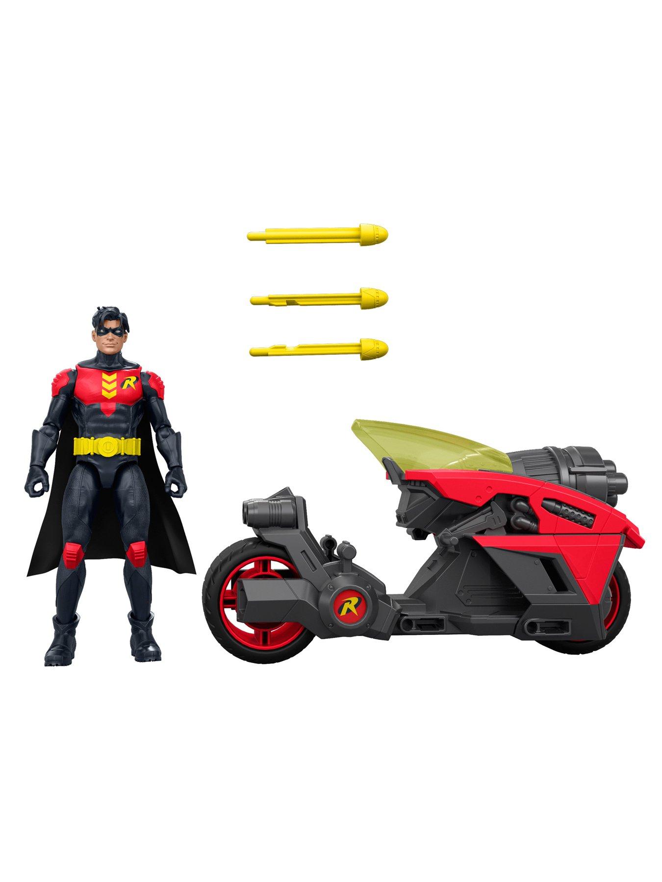 Image 5 of 6 of DC Comics <p>Robin Action Figure &amp; Batlink Robin Cycle Vehicle with Projectile Launcher</p>