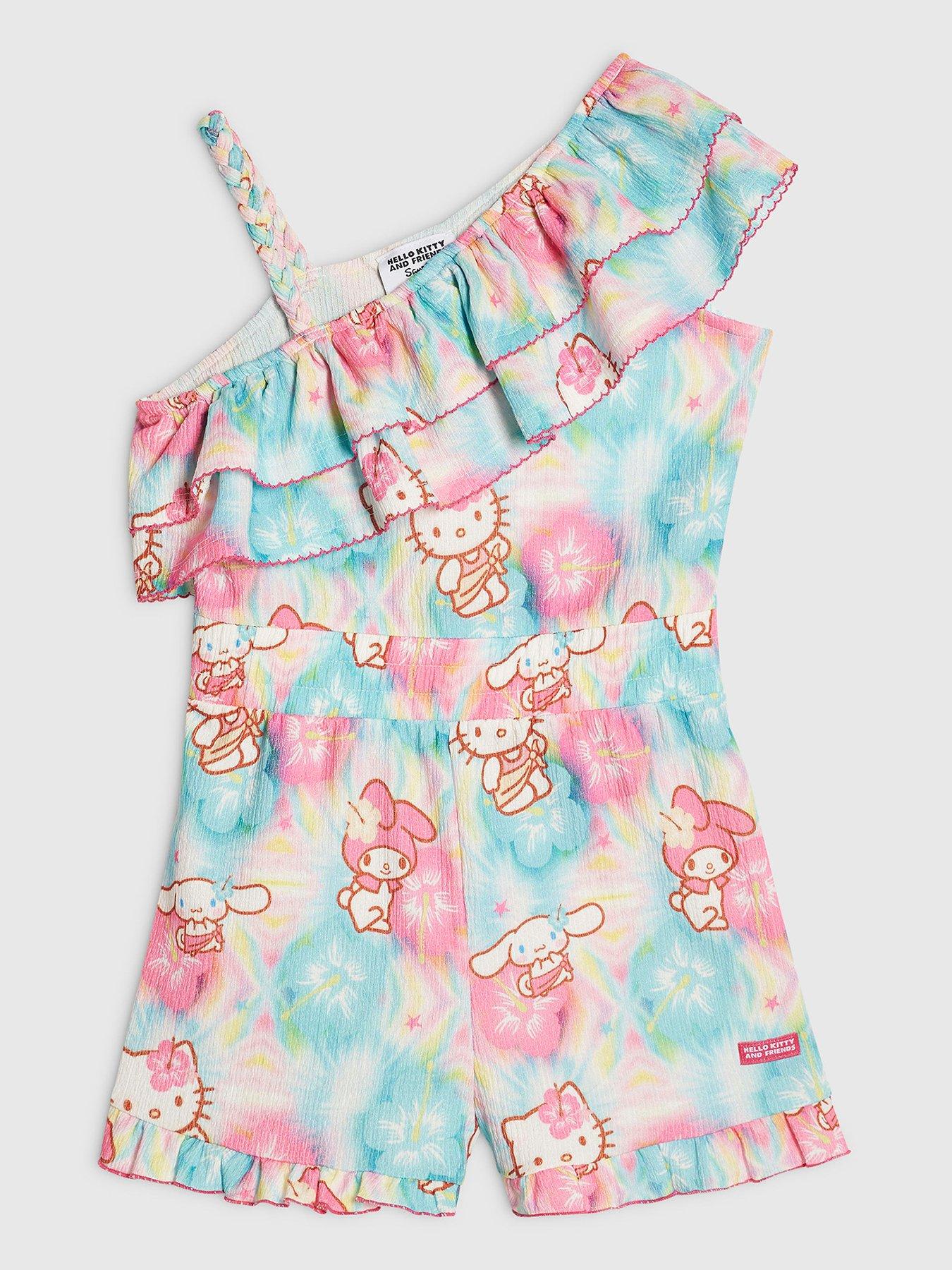 River Island Older Girls Hello Kitty Playsuit - Blue
