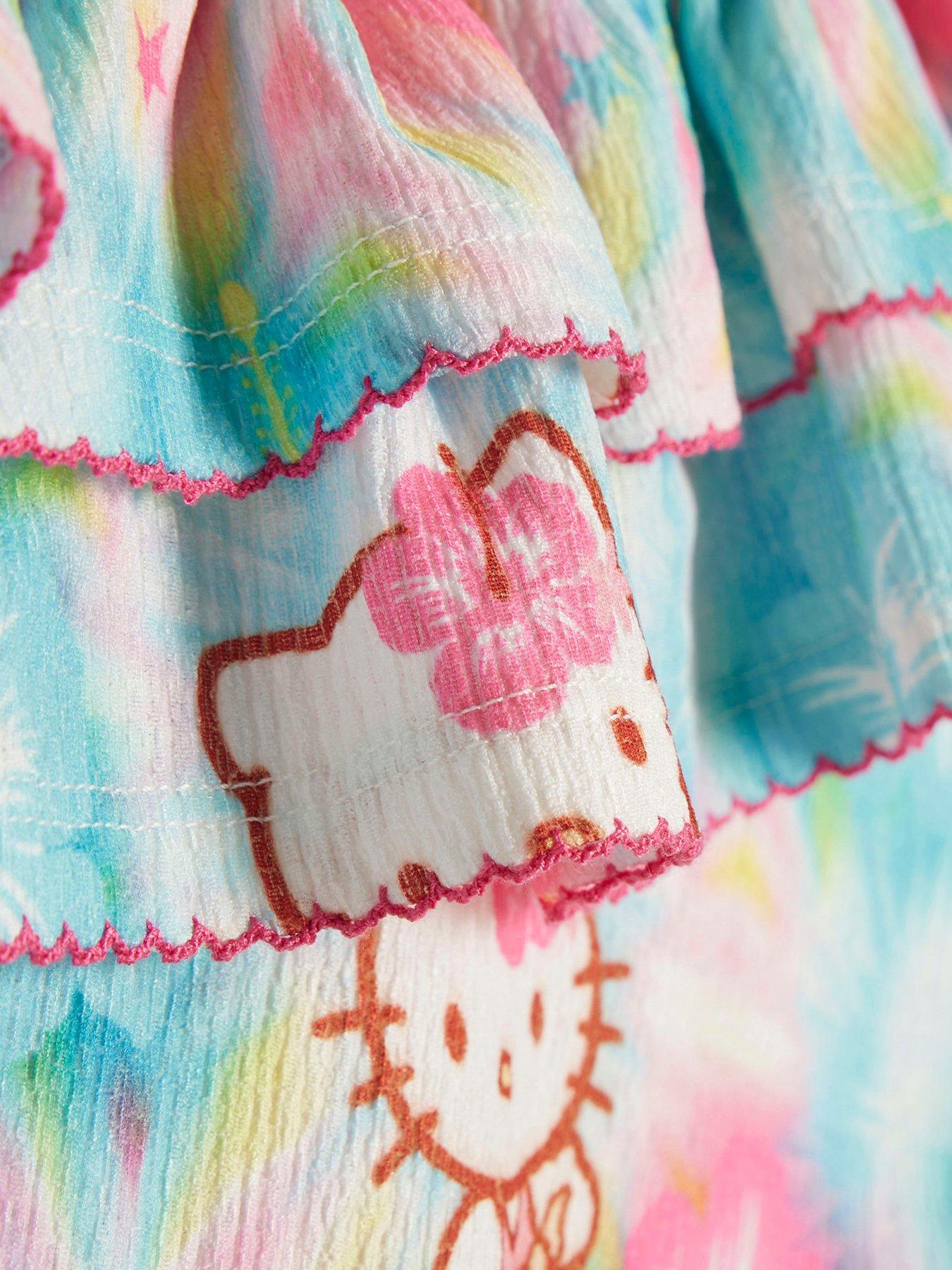 Image 3 of 4 of River Island Older Girls Hello Kitty Playsuit - Blue
