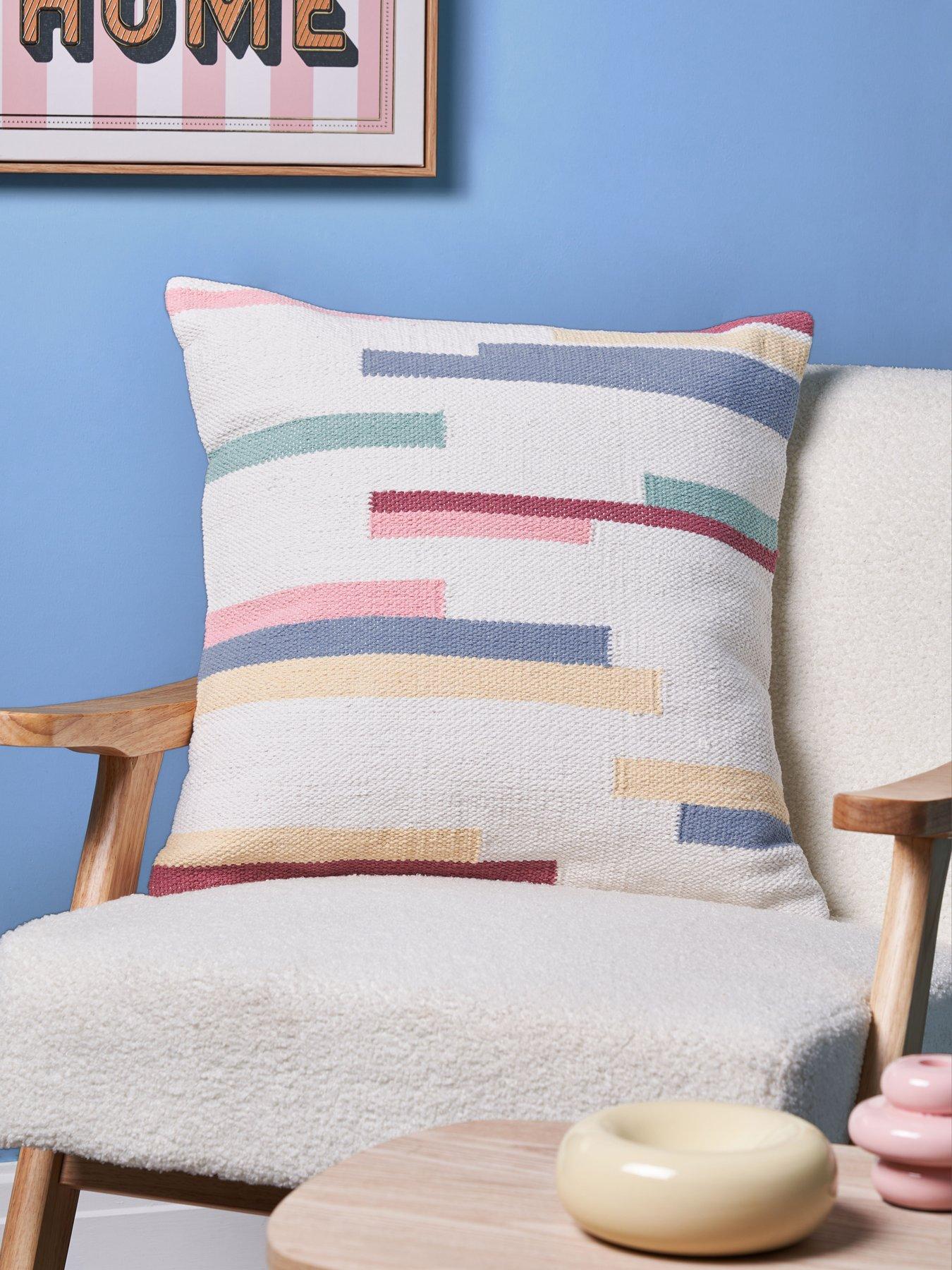 Image 1 of 4 of The Very Collection Softscape Woven Stripes Cushion
