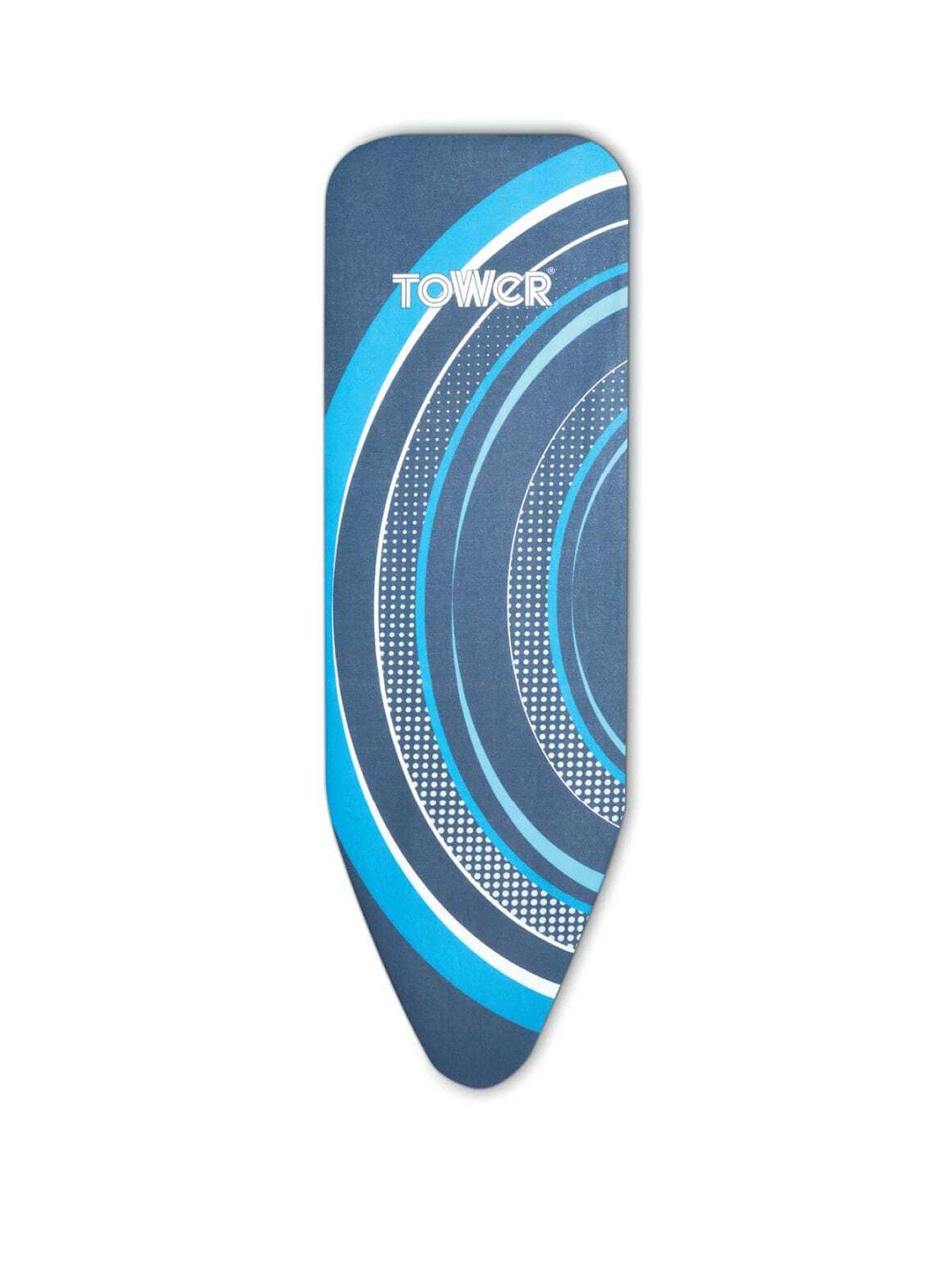 Image 1 of 6 of Tower Replacement Ironing Board Cover, 100% Cotton, Black