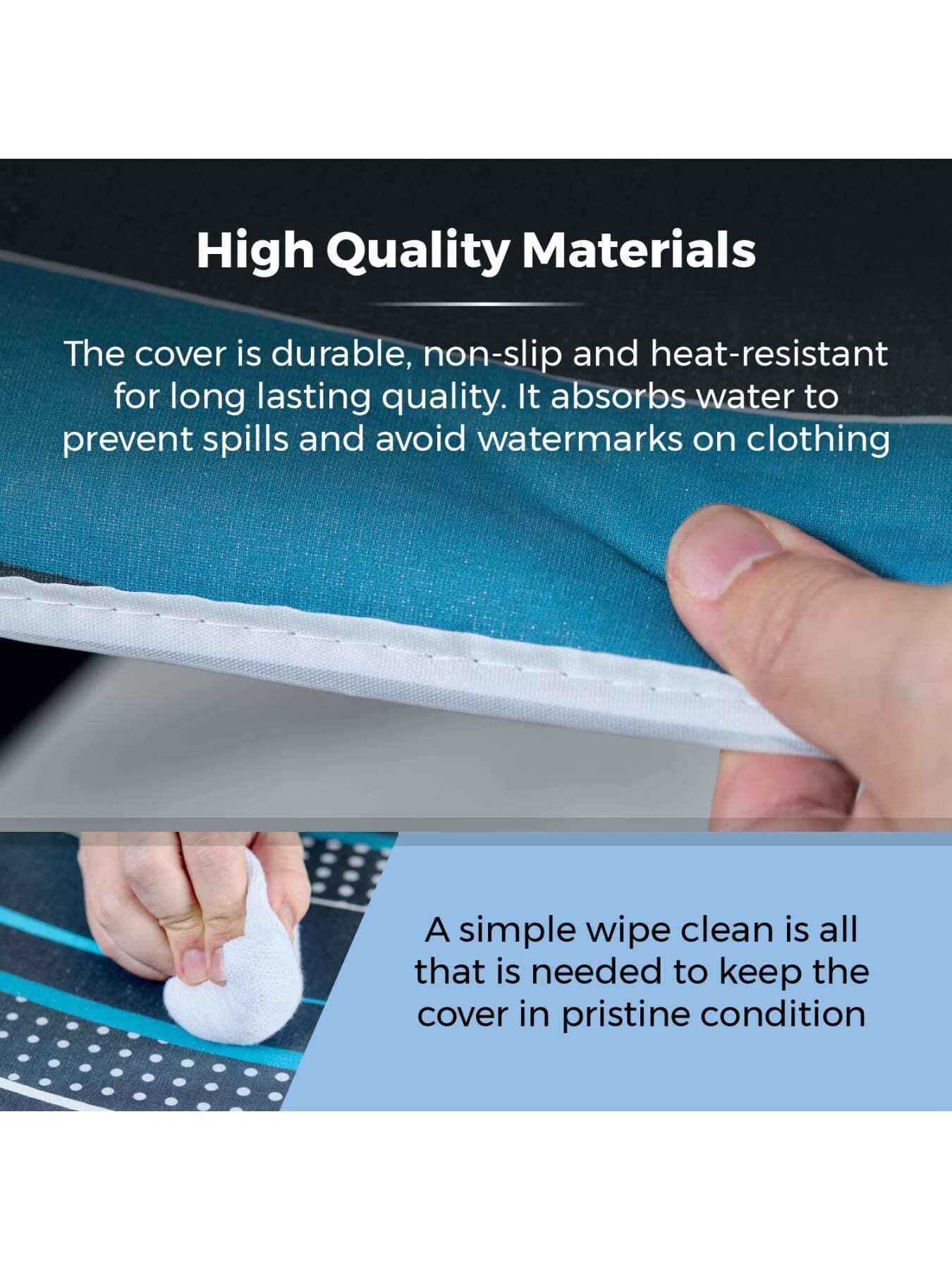 Image 5 of 6 of Tower Replacement Ironing Board Cover, 100% Cotton, Black