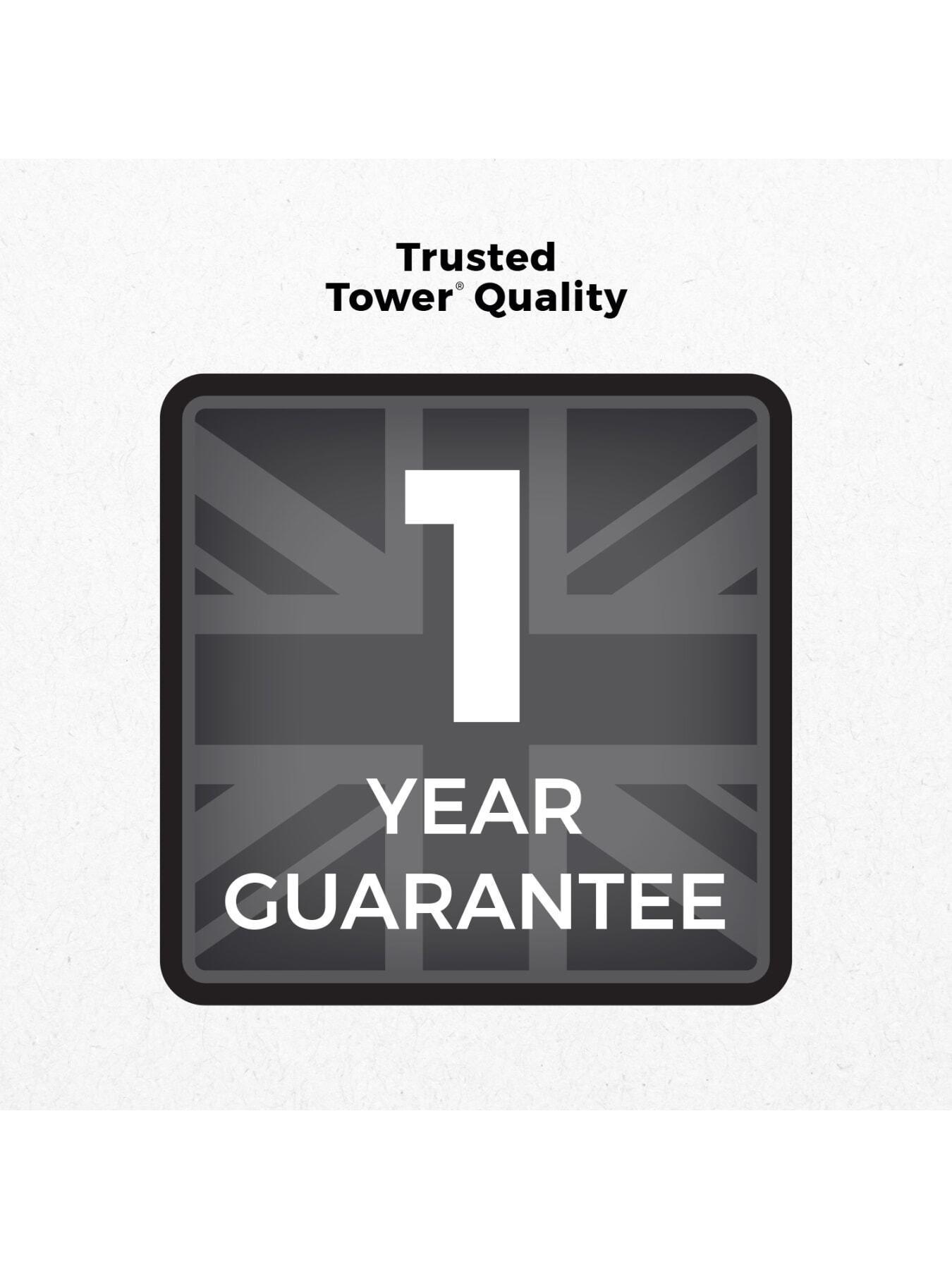 Image 6 of 6 of Tower Replacement Ironing Board Cover, 100% Cotton, Black