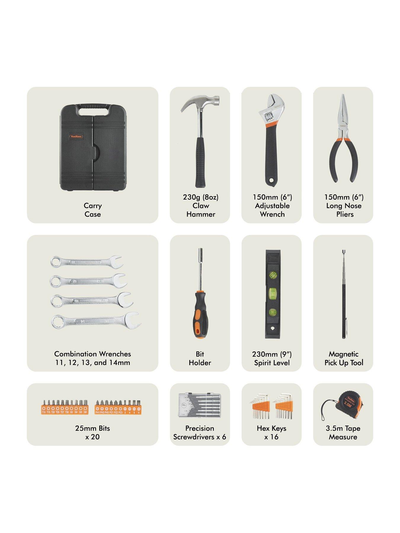 Image 3 of 6 of Vonhaus Household Tool Set -  53 Piece Set