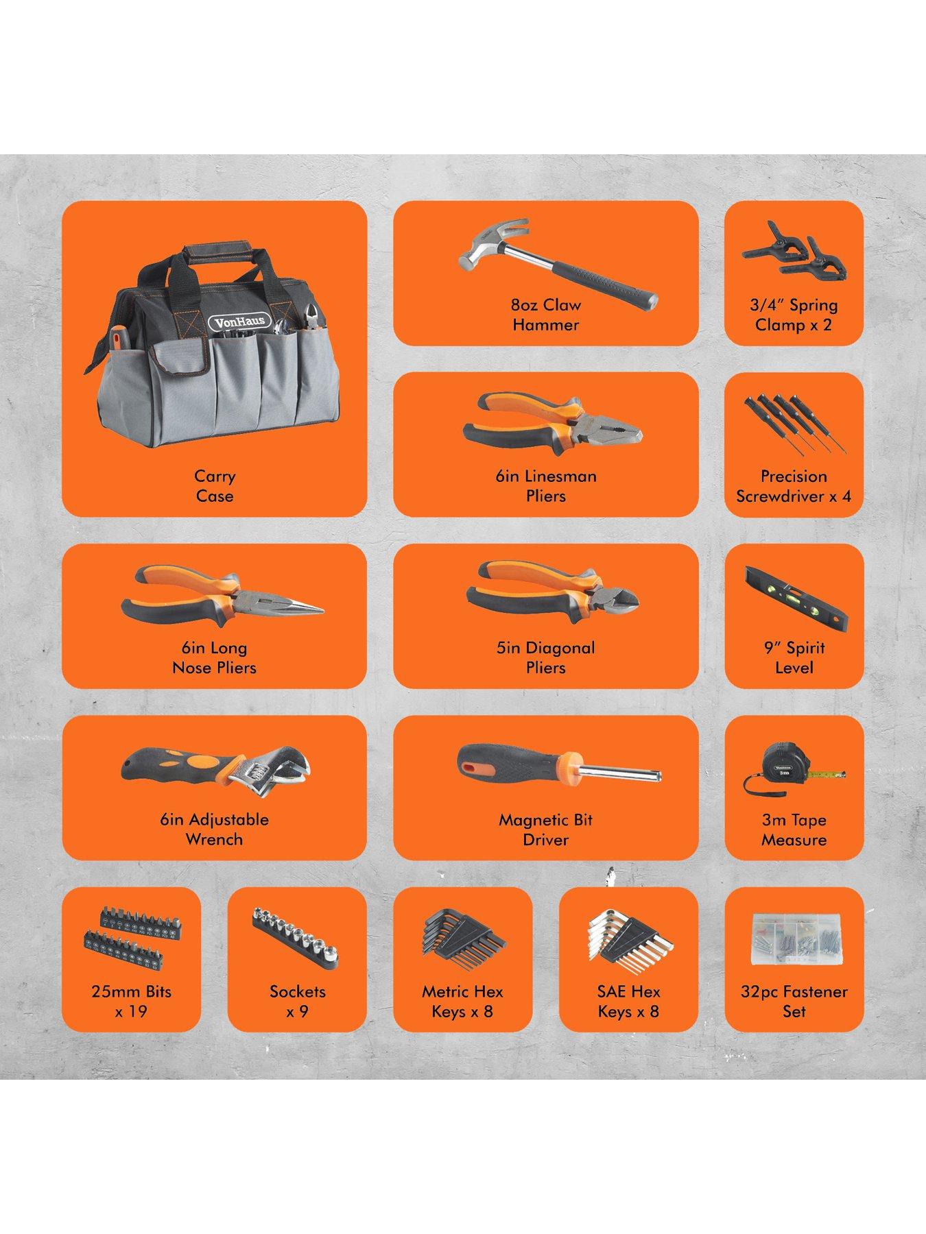 Image 5 of 7 of Vonhaus Tool Kit And Bag  -  92 Piece Set