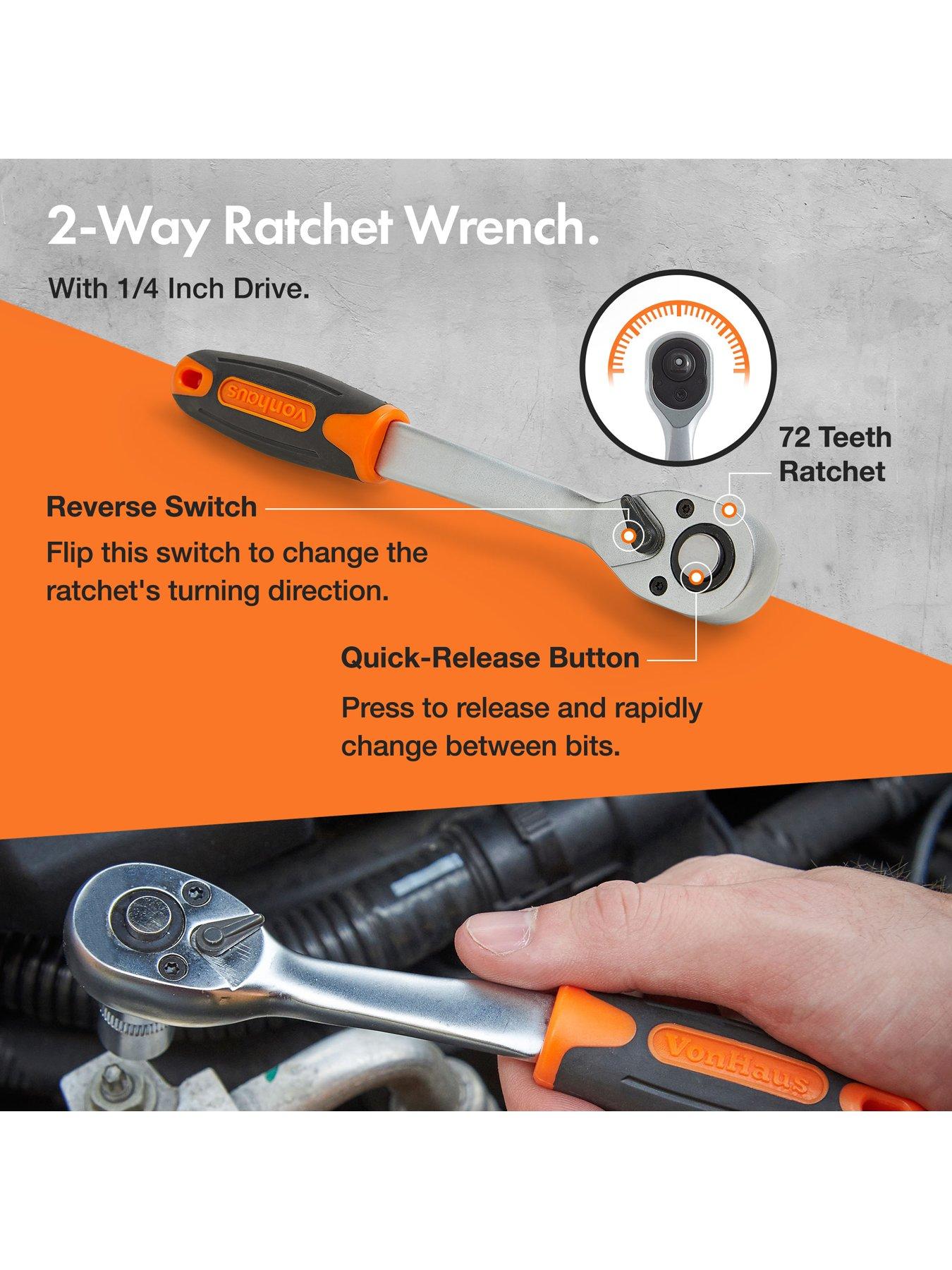 Image 7 of 7 of Vonhaus 130&nbsp;Piece&nbsp;Socket + Bit Set&nbsp;