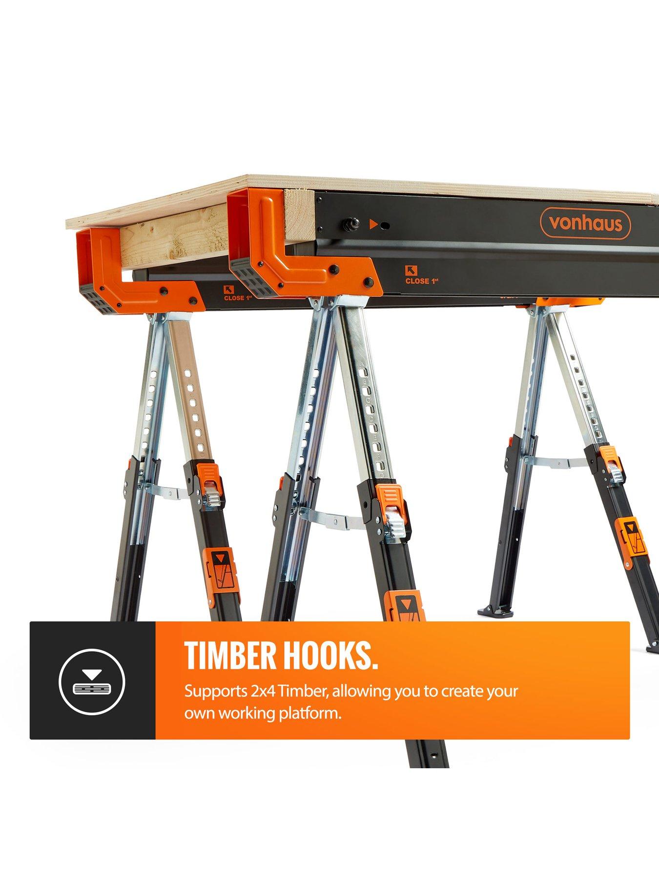 Image 4 of 7 of Vonhaus Heavy Duty Saw Horse -  Twin Pack