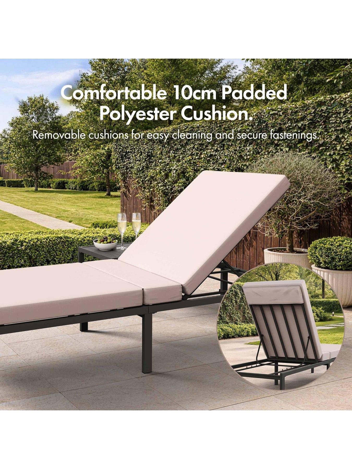 Image 3 of 7 of Vonhaus Aruba Loungers Set of 2