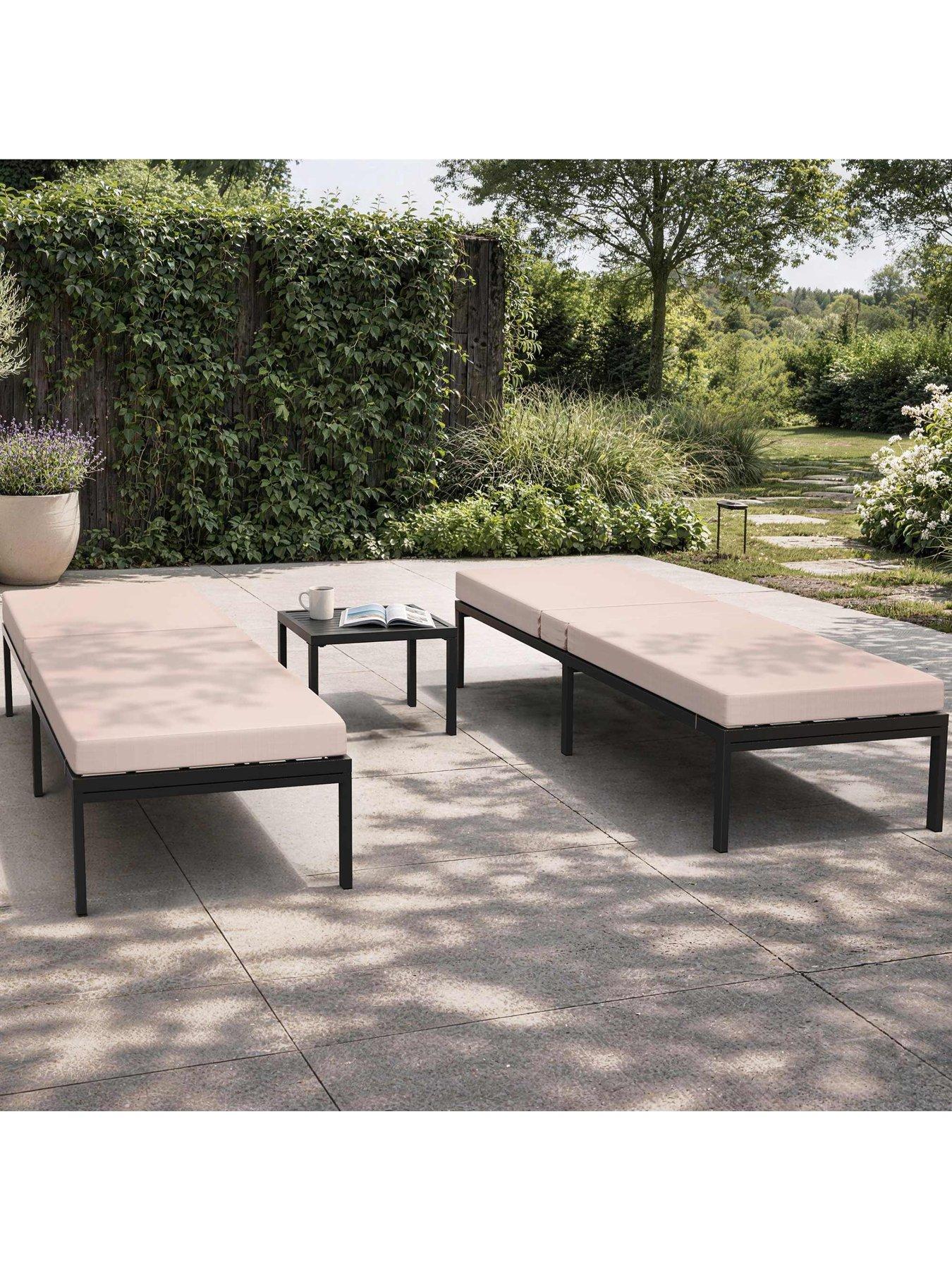 Image 7 of 7 of Vonhaus Aruba Loungers Set of 2