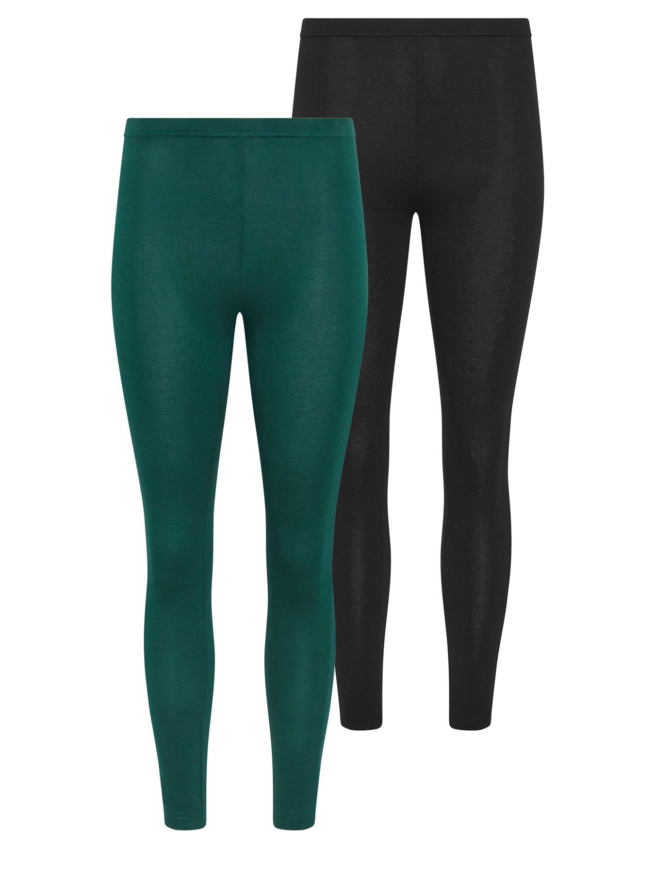 Image 4 of 4 of PixieGirl Petite 2 Pack Leggings - Green