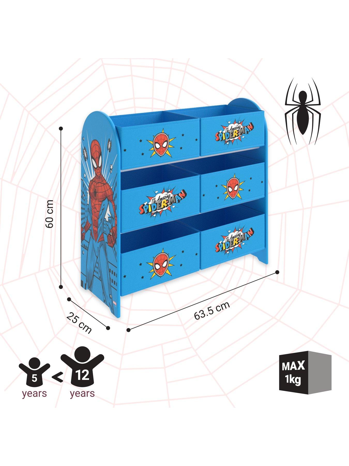 Image 3 of 5 of Spiderman 3 Tier Kids&nbsp;Storage Unit