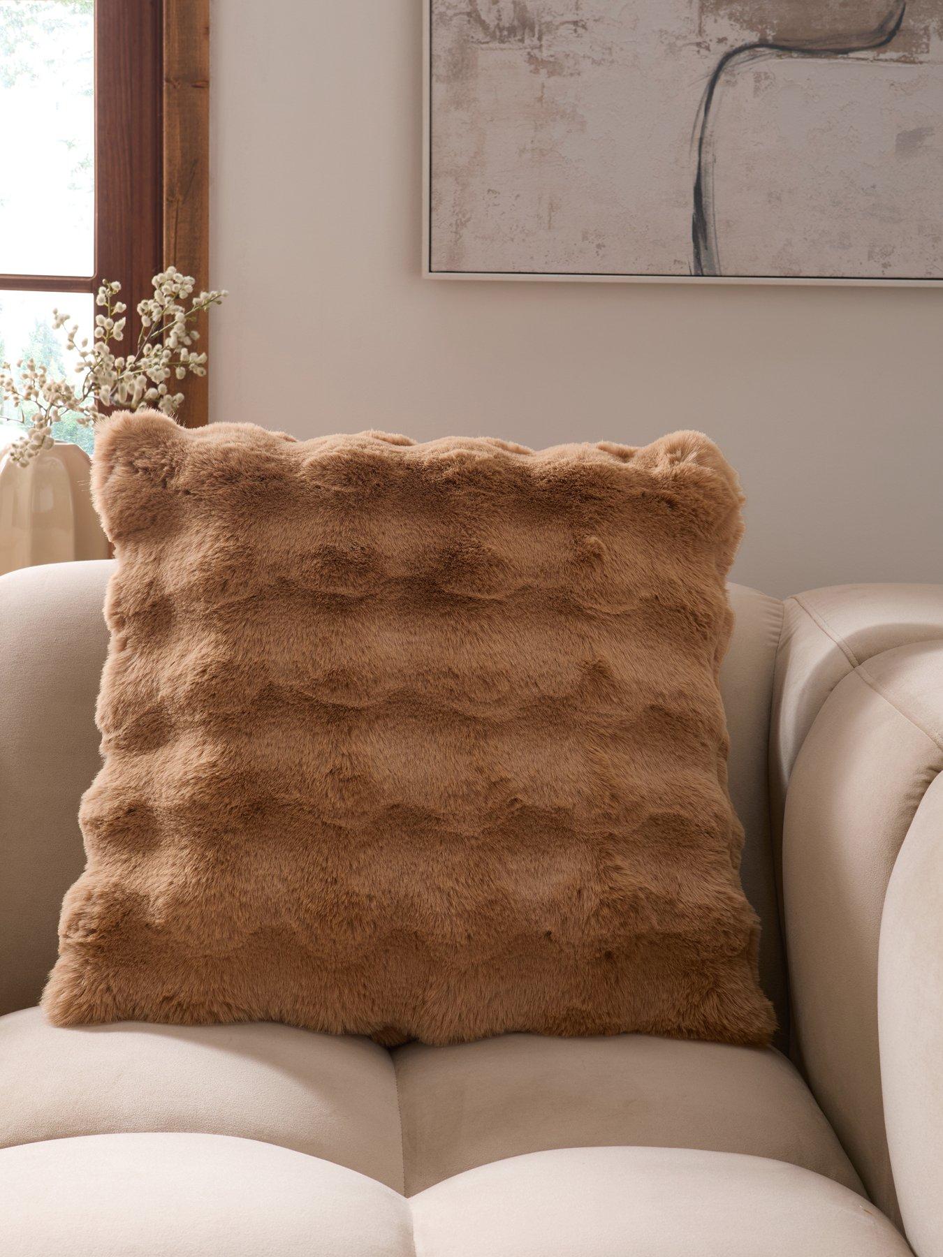 Michelle Keegan Home Tianna Faux Fur Large Cushion 50x50cm