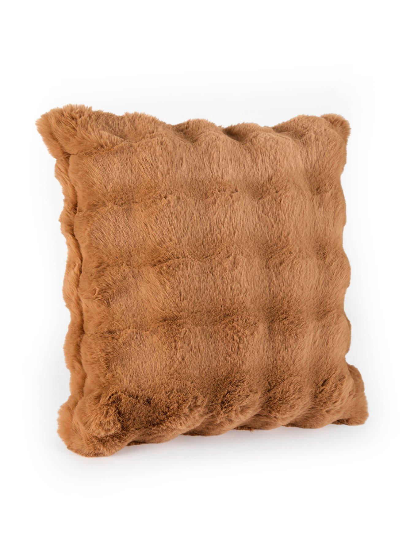 Image 3 of 7 of Michelle Keegan Home Tianna Faux Fur Large Cushion 50x50cm