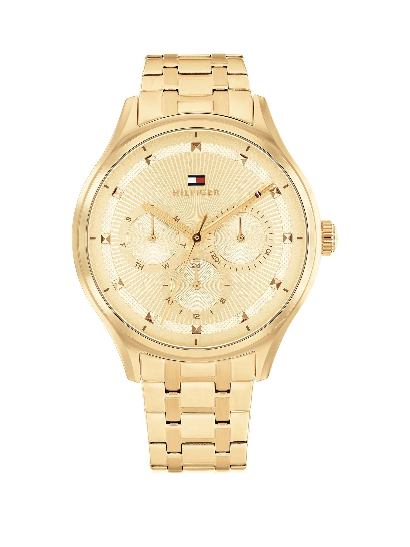Image 1 of 4 of Tommy Hilfiger Women's Gold Dial Stainless Steel Bracelet Watch