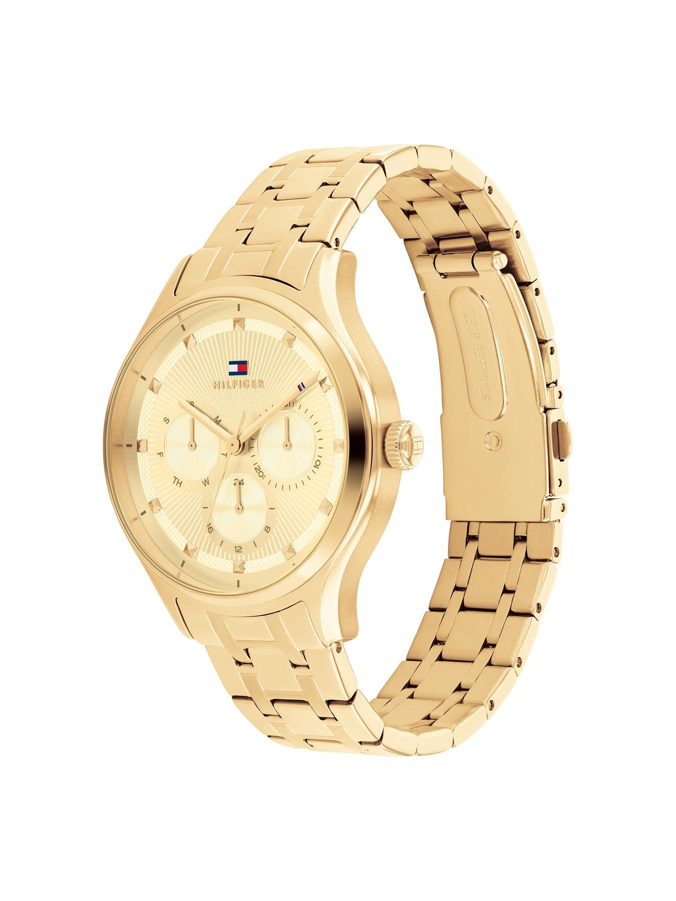 Image 2 of 4 of Tommy Hilfiger Women's Gold Dial Stainless Steel Bracelet Watch