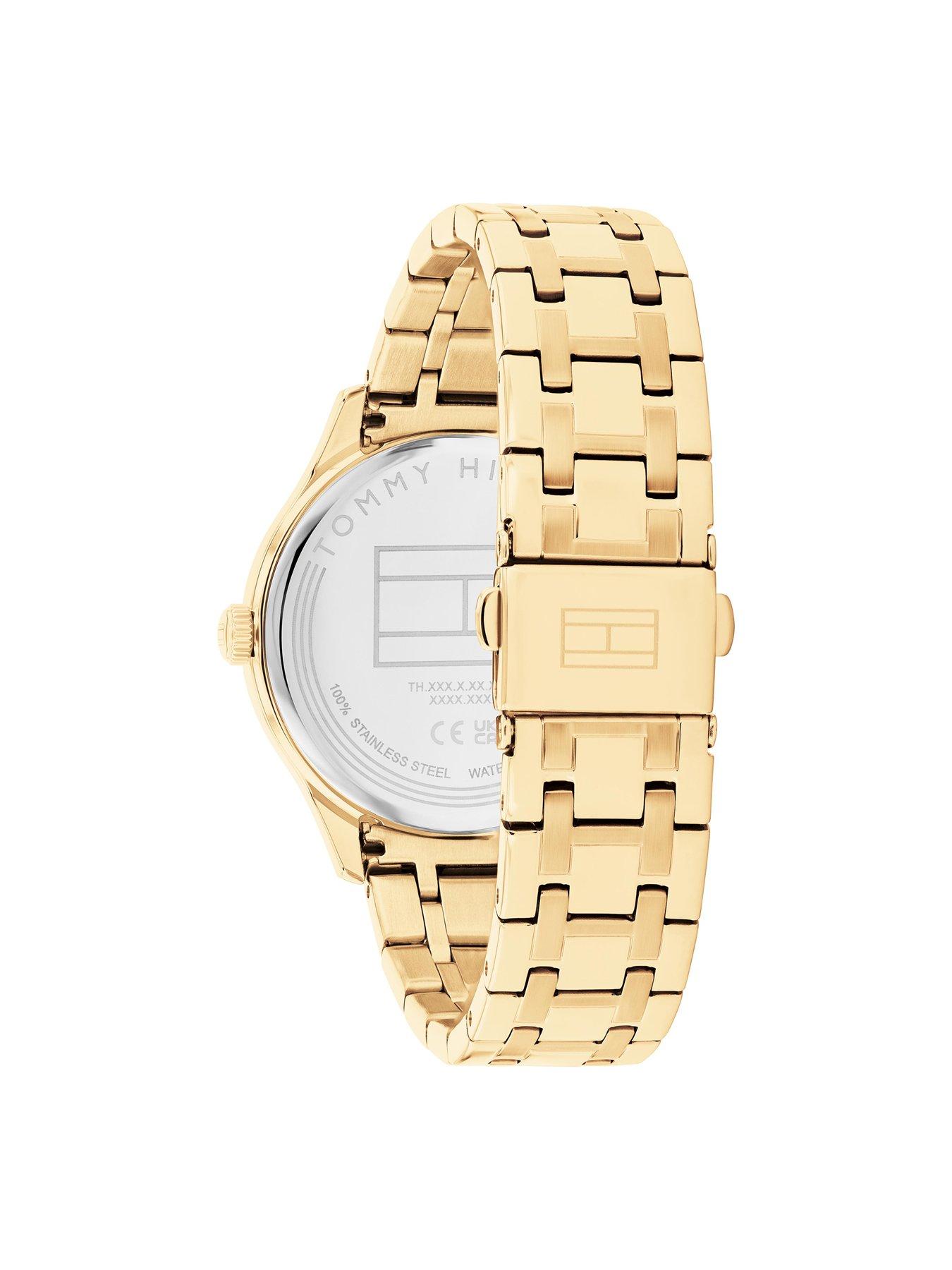 Image 3 of 4 of Tommy Hilfiger Women's Gold Dial Stainless Steel Bracelet Watch