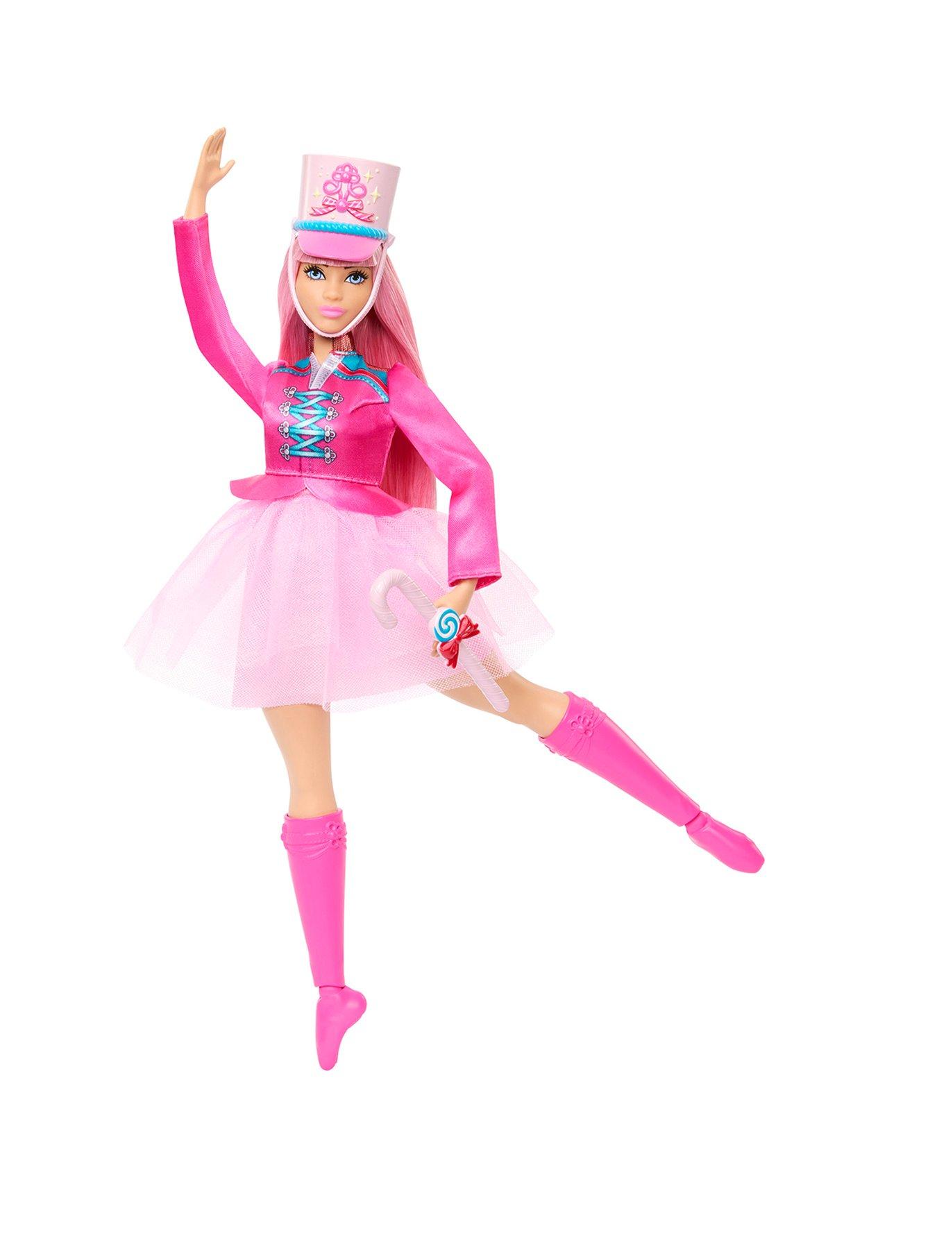 Image 1 of 7 of Barbie <p>The Nutcracker Daisy Ballerina Doll with Candy Cane Baton Accessory</p>