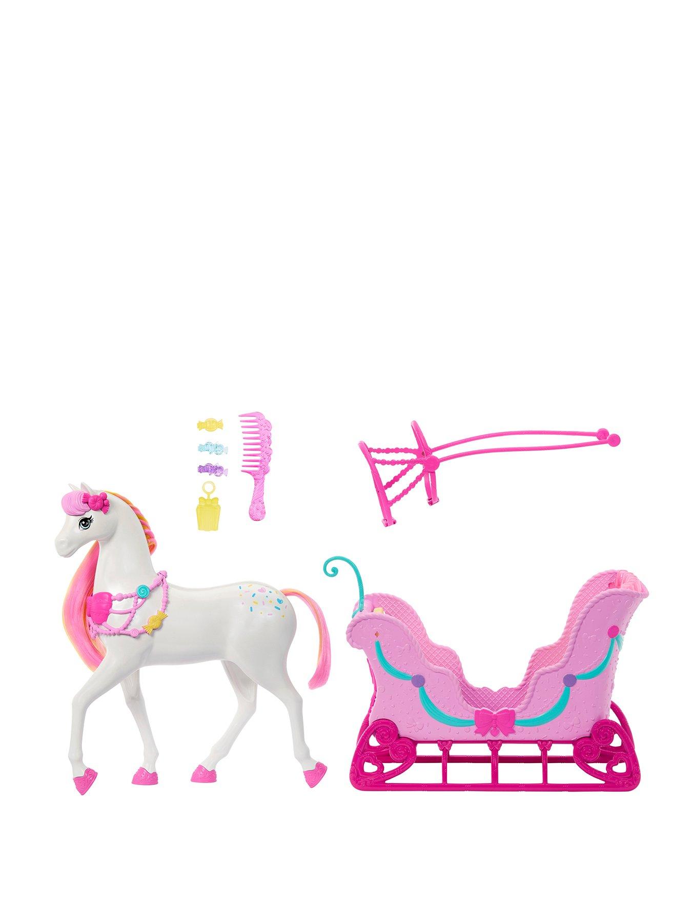 Image 1 of 7 of Barbie <p>The Nutcracker Land of Sweets Horse and Sled Playset with Scented Hair and Accessories</p>