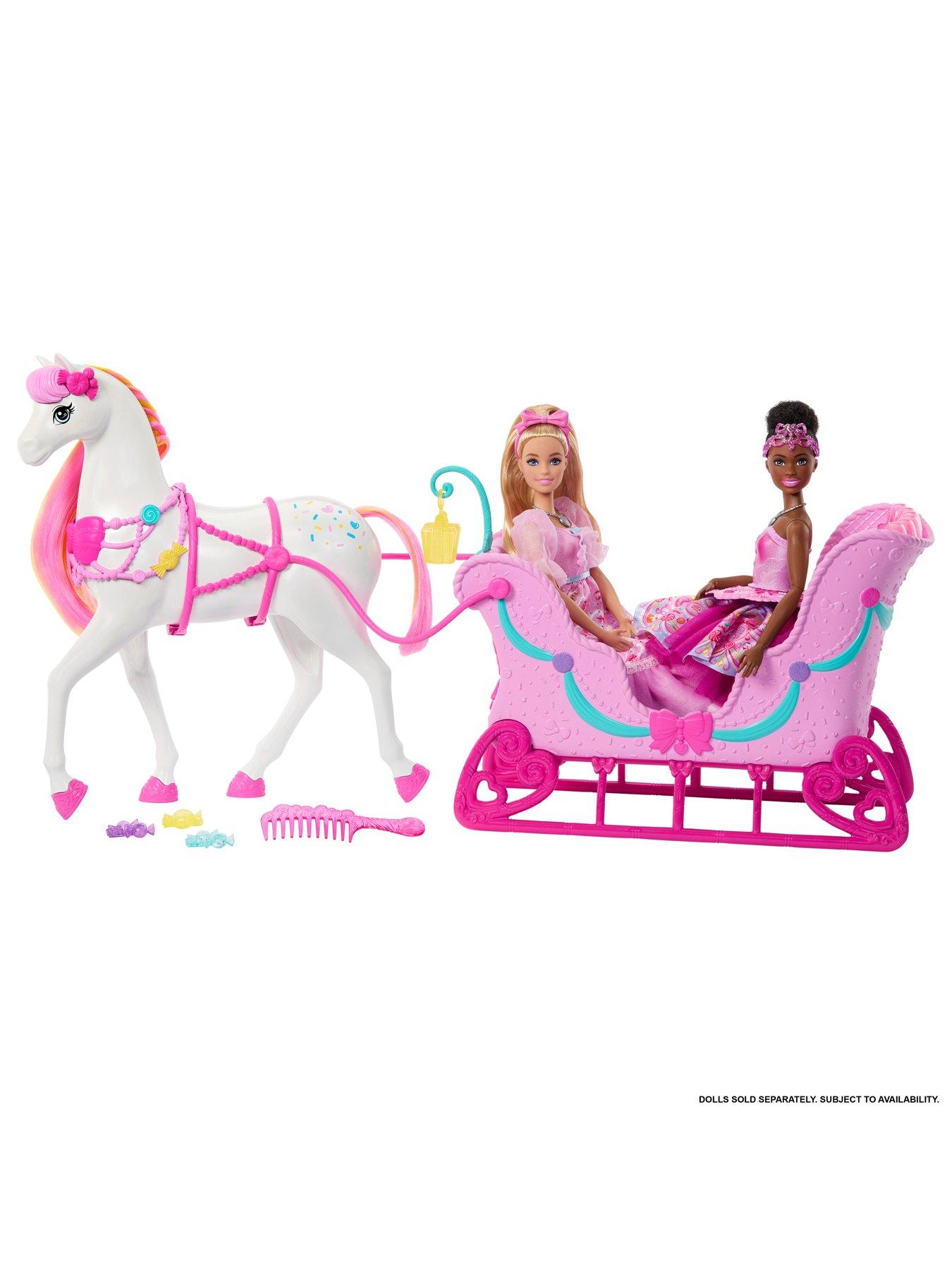 Image 6 of 7 of Barbie <p>The Nutcracker Land of Sweets Horse and Sled Playset with Scented Hair and Accessories</p>