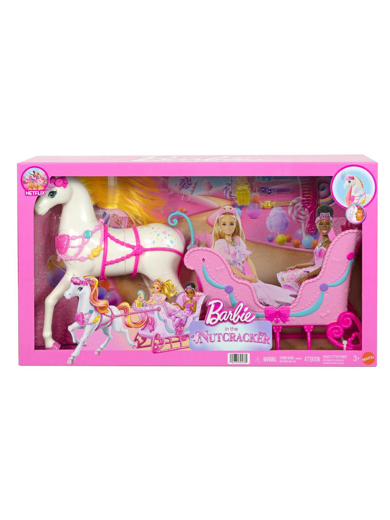 Image 7 of 7 of Barbie <p>The Nutcracker Land of Sweets Horse and Sled Playset with Scented Hair and Accessories</p>