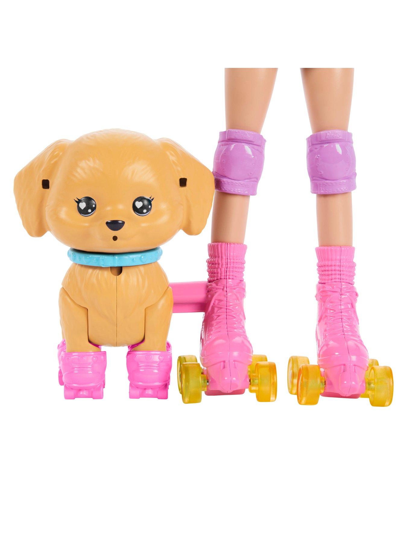 Image 5 of 8 of Barbie <p>Skate and Run Pup Doll with Skating Puppy, Roller Skates and Pet Accessories</p>