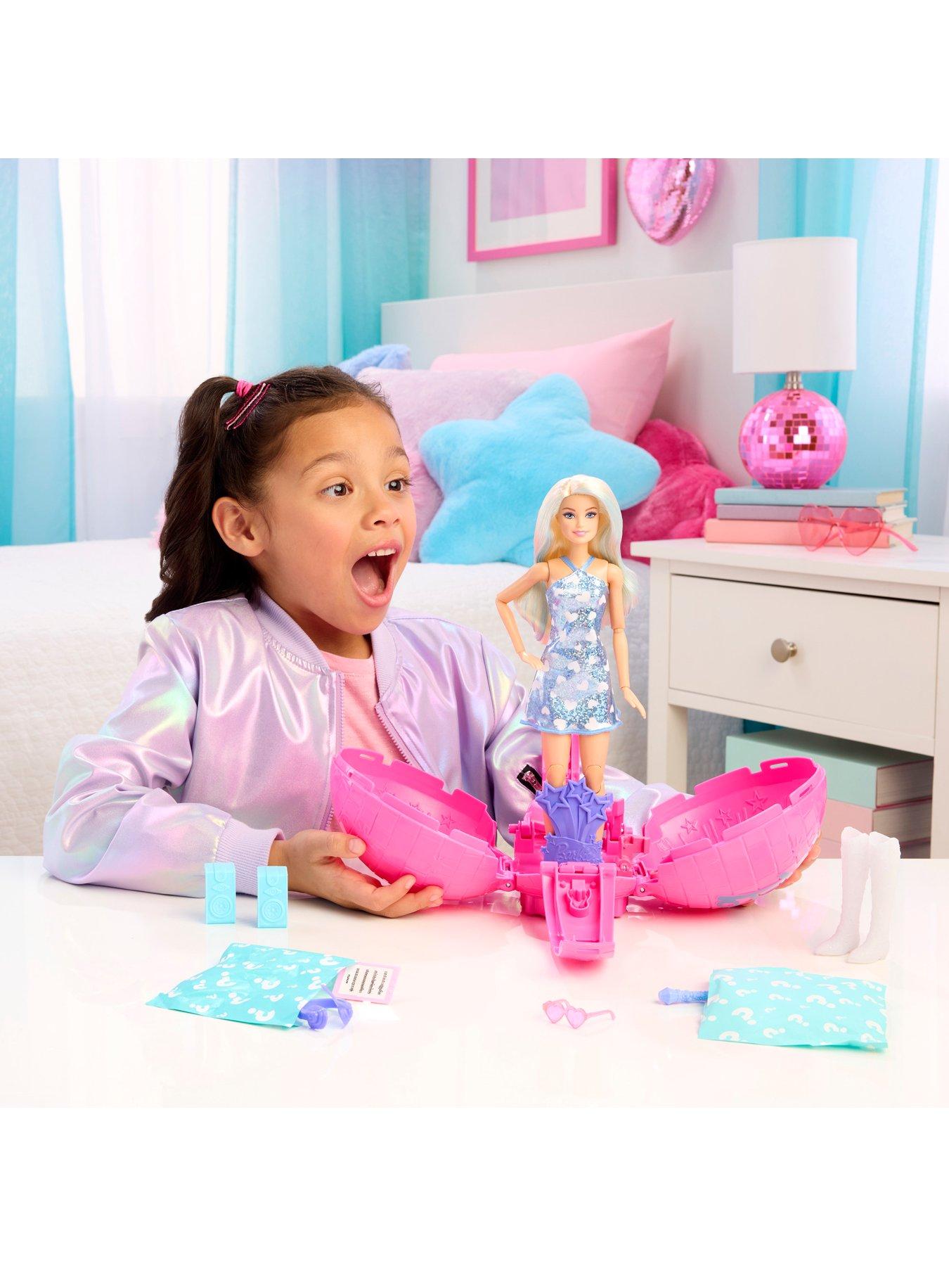 Image 2 of 8 of Barbie <p>Team Barbie&trade; Roll &amp; Reveal Pop Star Doll with 8 Music-Themed Surprises</p>