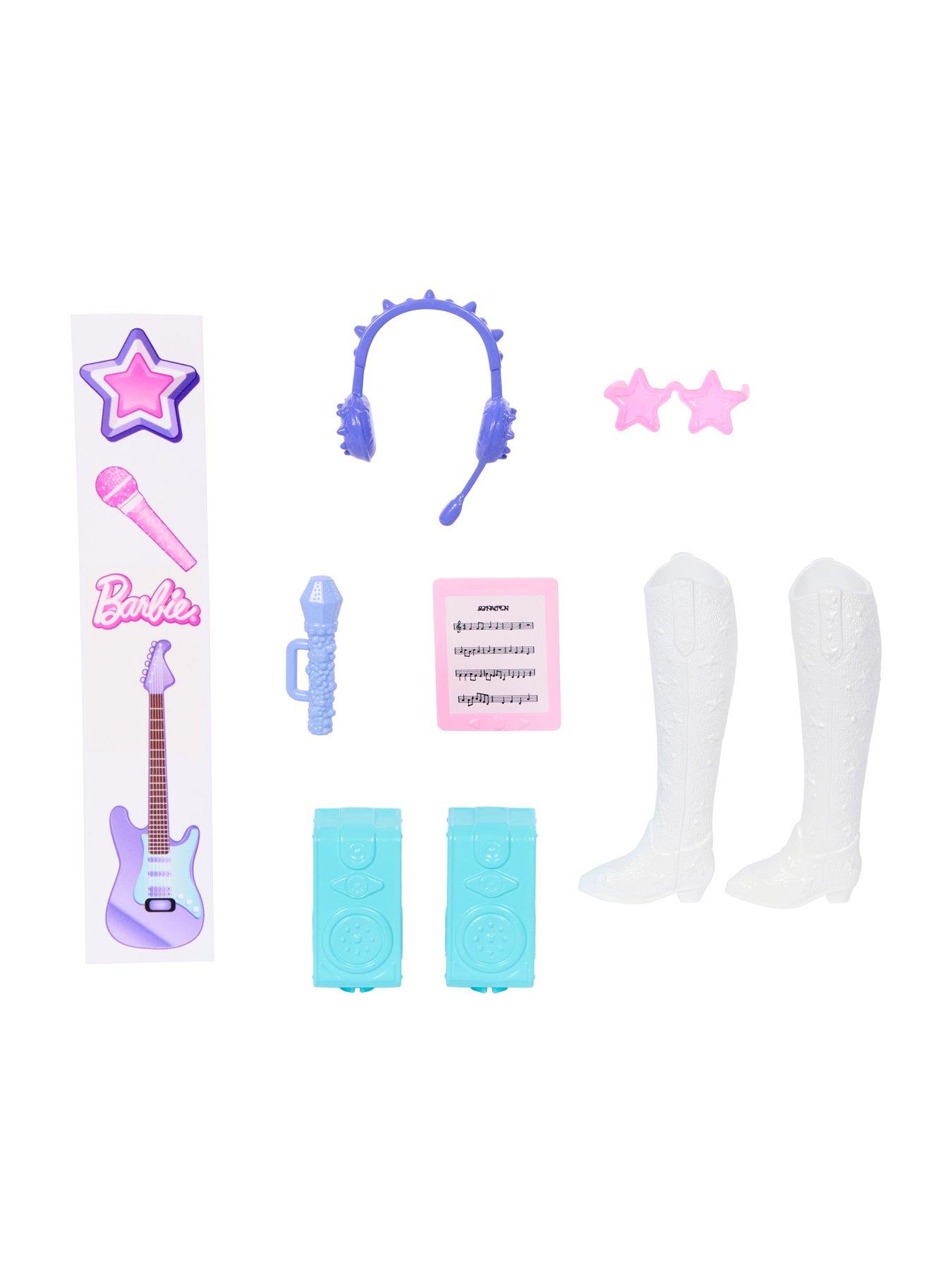 Image 5 of 8 of Barbie <p>Team Barbie&trade; Roll &amp; Reveal Pop Star Doll with 8 Music-Themed Surprises</p>