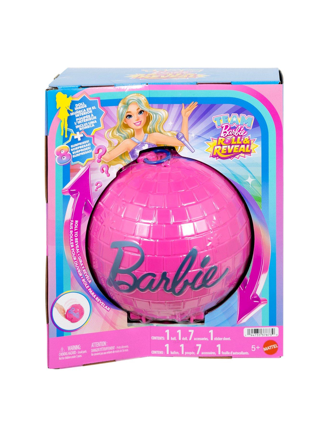 Image 7 of 8 of Barbie <p>Team Barbie&trade; Roll &amp; Reveal Pop Star Doll with 8 Music-Themed Surprises</p>