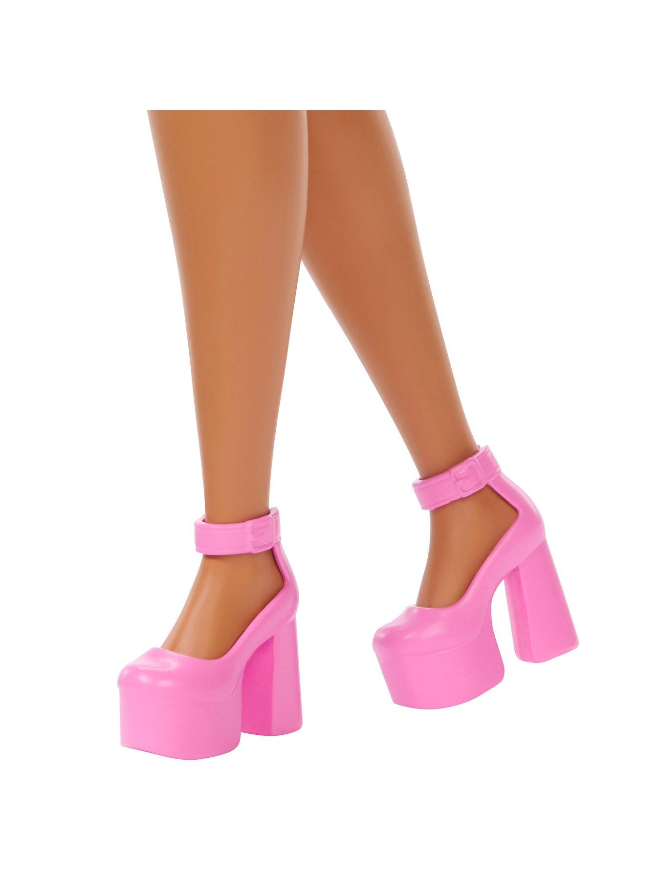 Image 4 of 6 of Barbie <p>Deluxe Style Edition Fashion Doll with Glossy Pink Skirt, Black Puff Sleeve Top and Accessories</p>
