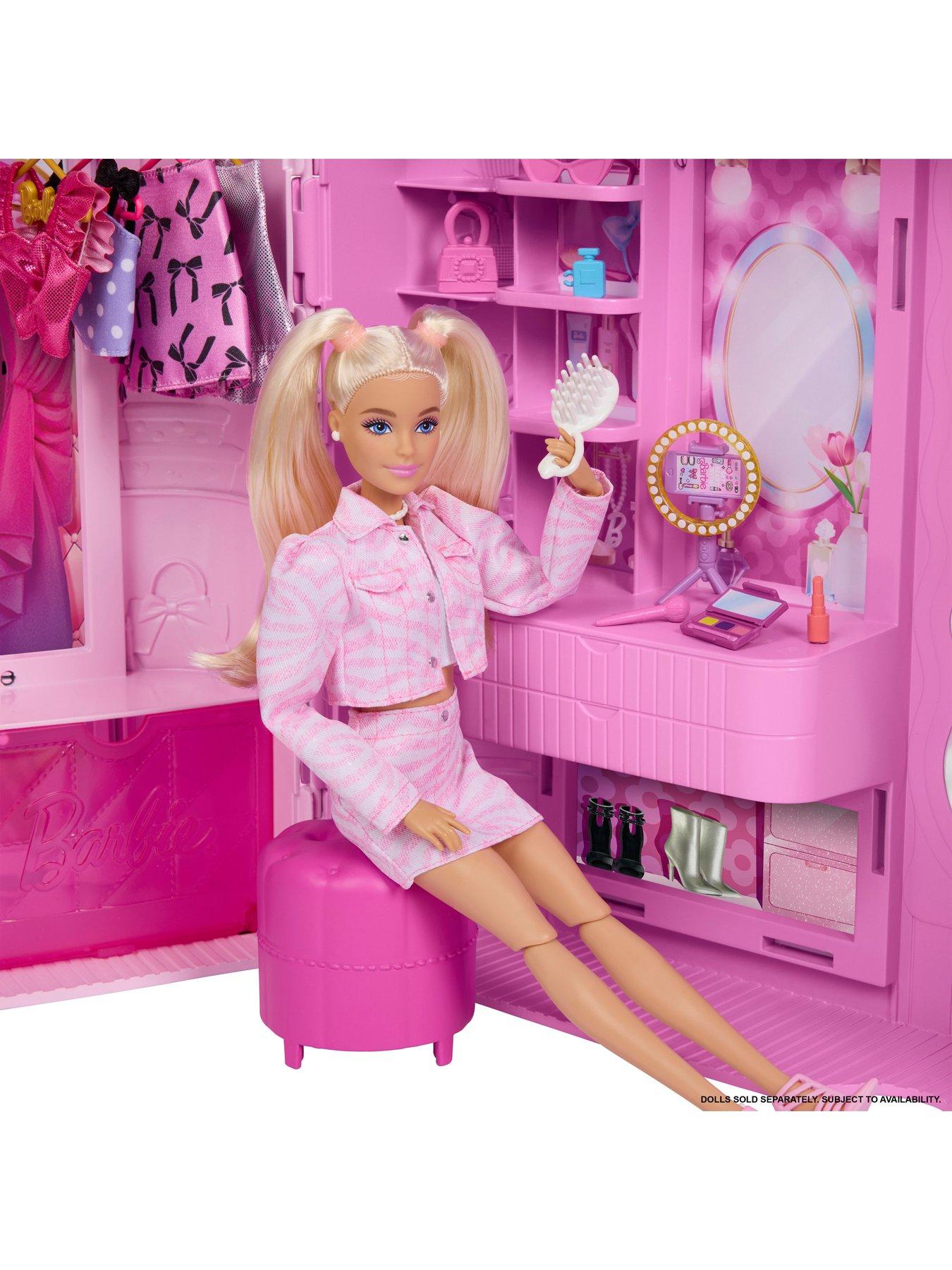 Image 3 of 6 of Barbie <p>Deluxe Style Closet Playset with Spin &amp; Style Dressing Room, Vanity Area, 4 Fashions and 20+ Pieces</p>