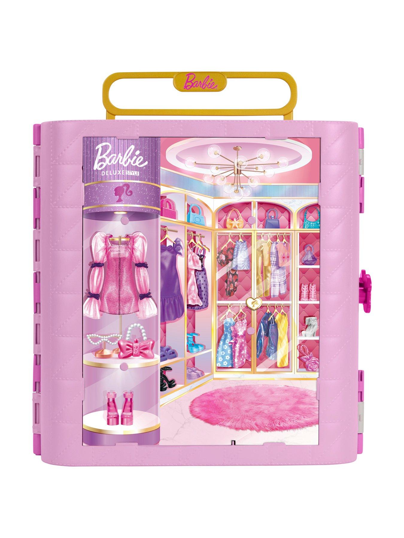 Image 6 of 6 of Barbie <p>Deluxe Style Closet Playset with Spin &amp; Style Dressing Room, Vanity Area, 4 Fashions and 20+ Pieces</p>