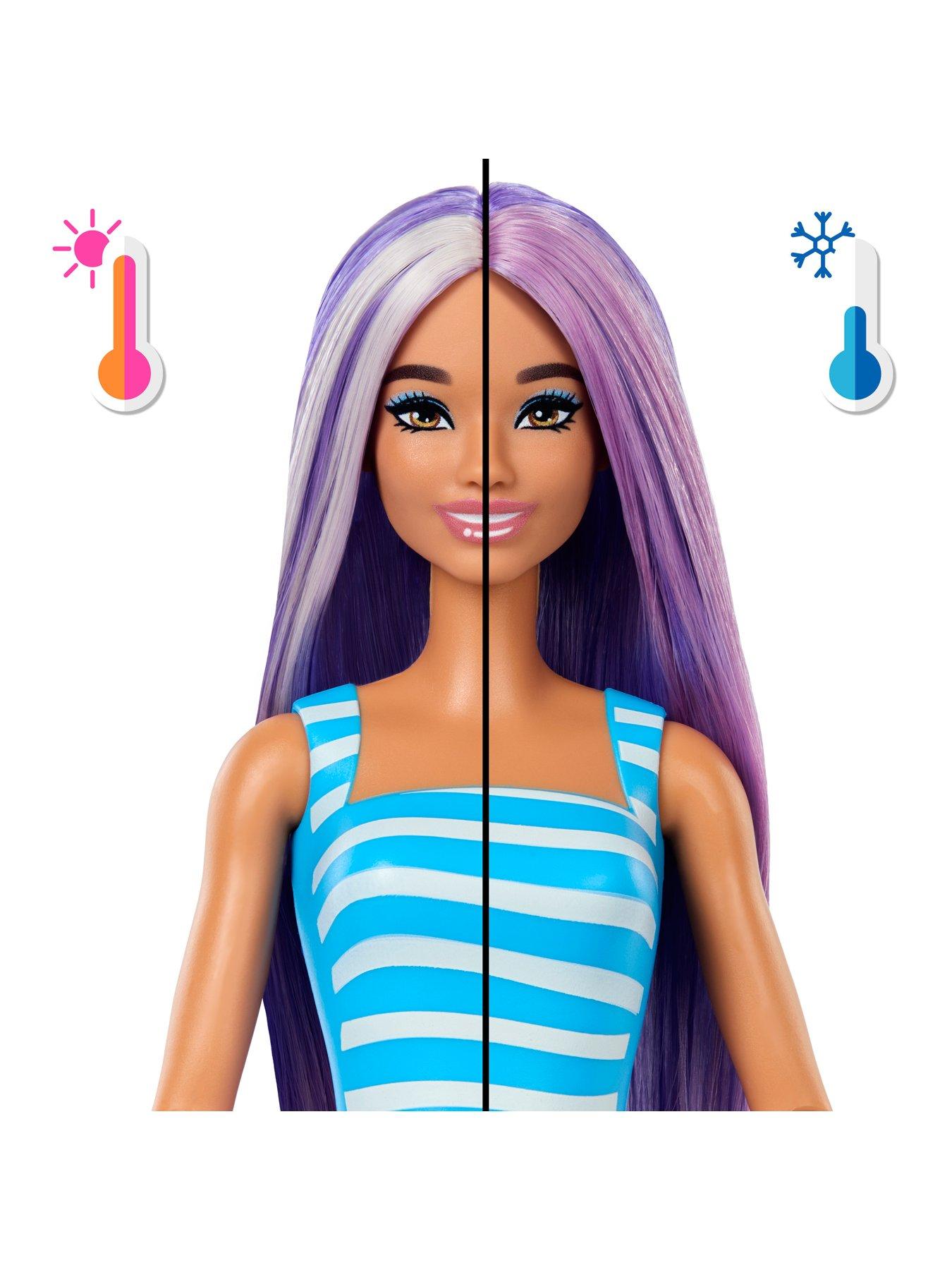Image 4 of 7 of Barbie <p>Pop Reveal&trade; Sea Slushy Series Fashion Doll with Pet, 8 Surprises, Sensory Slime and Colour-Change Hair</p>