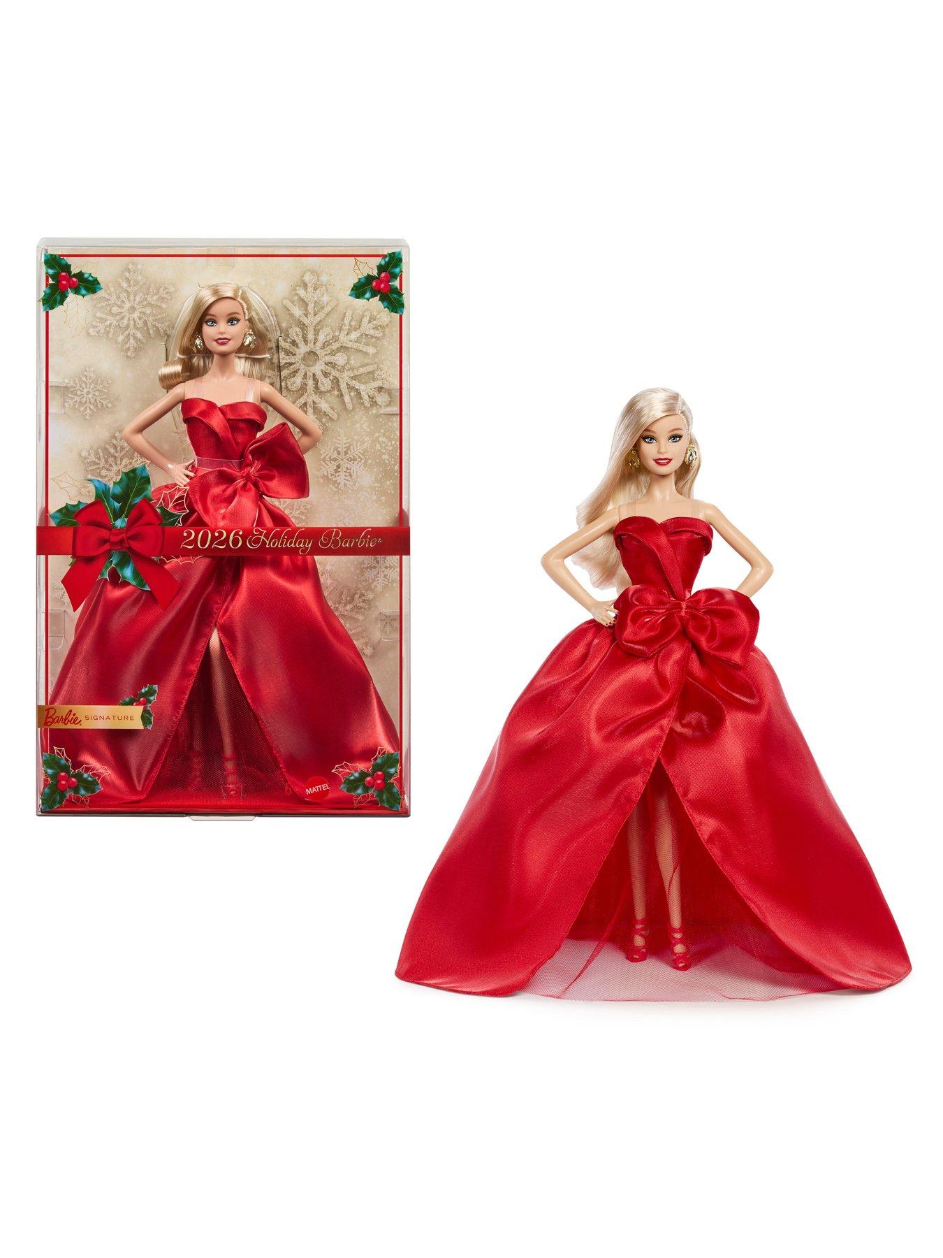 Image 3 of 7 of Barbie 2026 Holiday Barbie&reg; Fashion Doll with Red Gown, Doll Stand &amp; Certificate of Authenticity<br /><br />&nbsp;