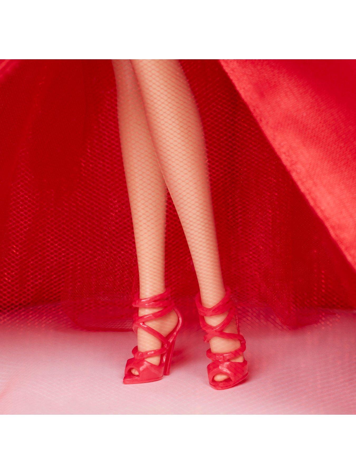 Image 5 of 7 of Barbie 2026 Holiday Barbie&reg; Fashion Doll with Red Gown, Doll Stand &amp; Certificate of Authenticity<br /><br />&nbsp;