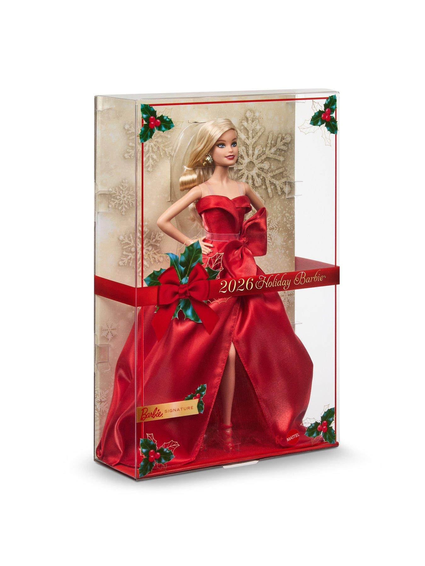 Image 6 of 7 of Barbie 2026 Holiday Barbie&reg; Fashion Doll with Red Gown, Doll Stand &amp; Certificate of Authenticity<br /><br />&nbsp;