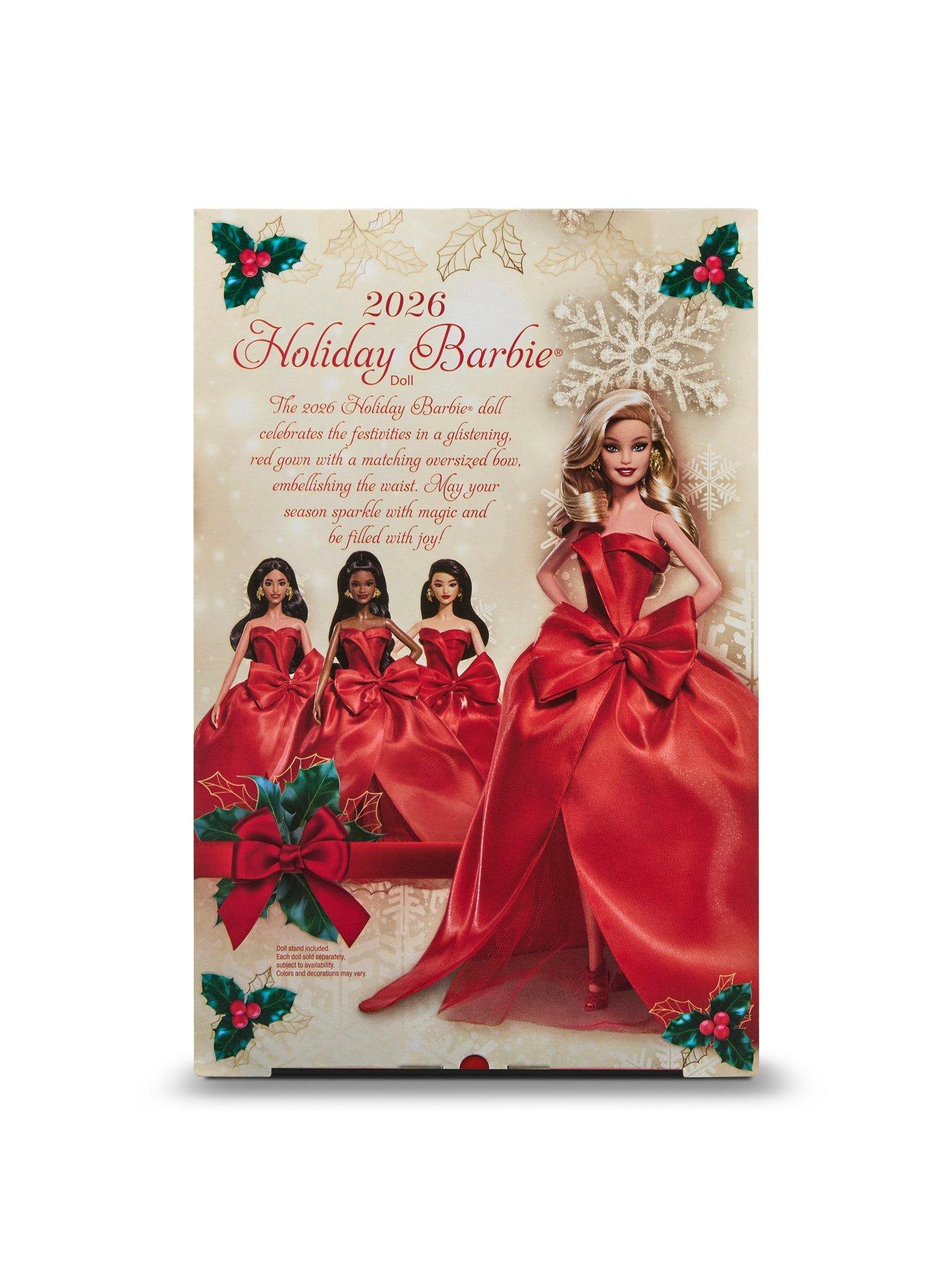 Image 7 of 7 of Barbie 2026 Holiday Barbie&reg; Fashion Doll with Red Gown, Doll Stand &amp; Certificate of Authenticity<br /><br />&nbsp;
