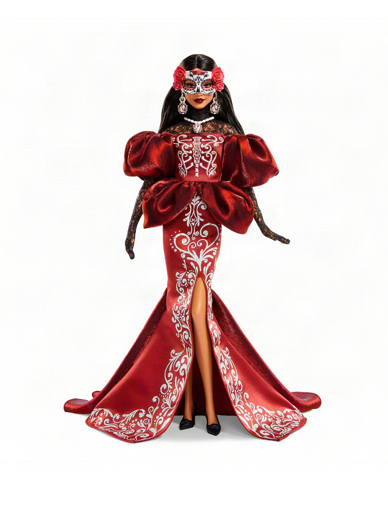 Image 1 of 6 of Barbie 2026 D&iacute;a De Muertos Collectible Barbie Doll with Satin Mermaid Dress &amp; Removable Calavera Mask<br /><br />&nbsp;