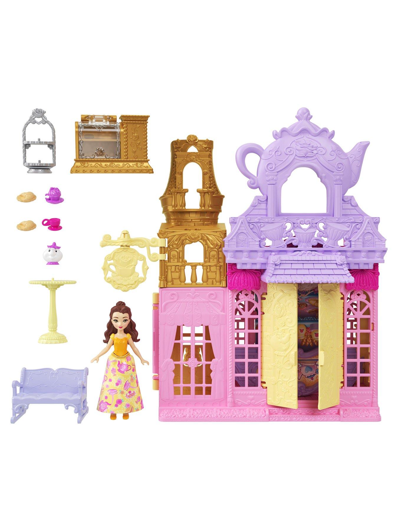 Image 3 of 7 of Disney Princess <p>Belle Tea Shop Playset with Small Doll, Mrs. Potts Figure, Furniture and Accessories</p>