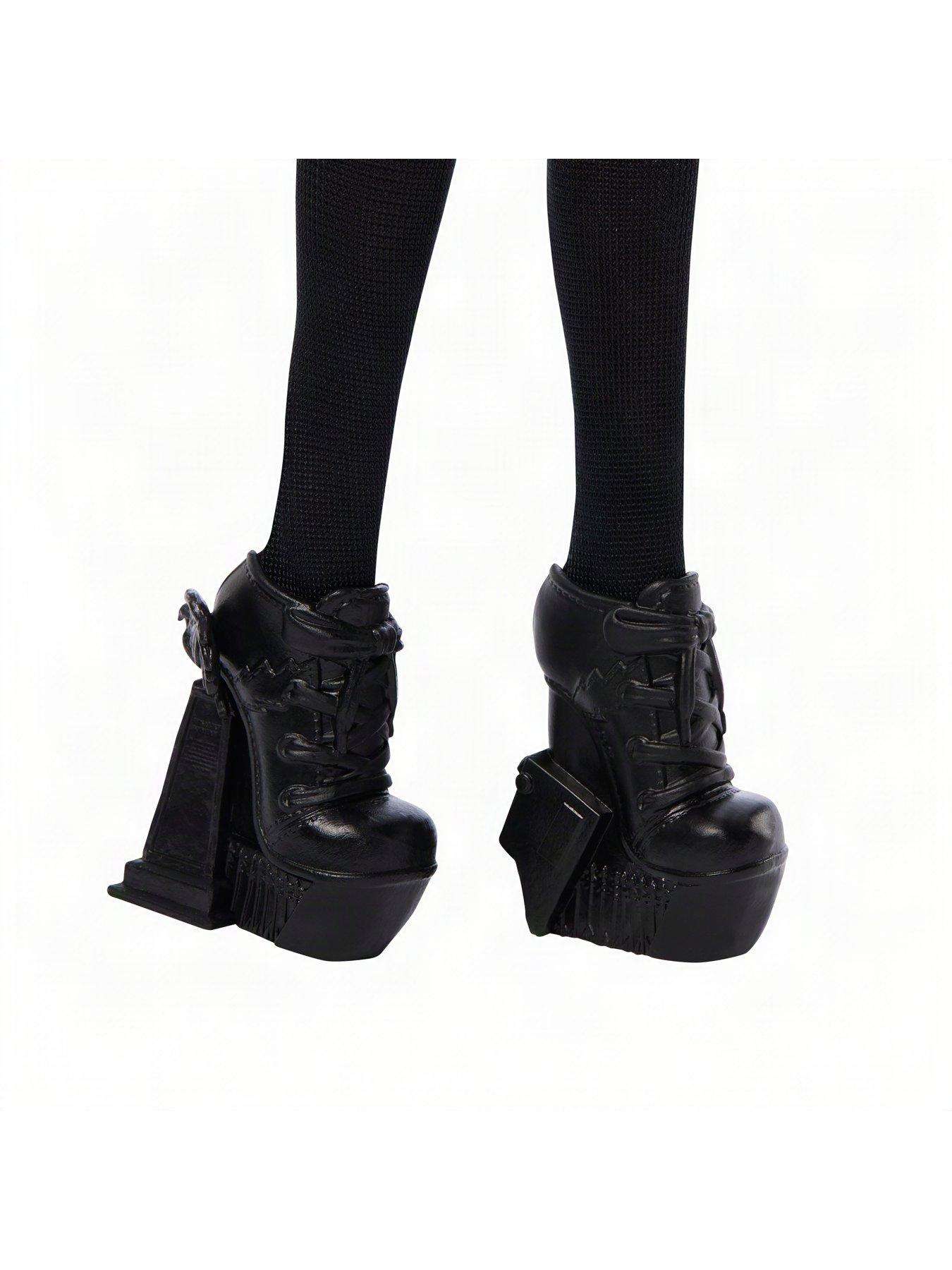 Image 5 of 7 of Monster High Poseable Wednesday Addams Doll Fashion Doll