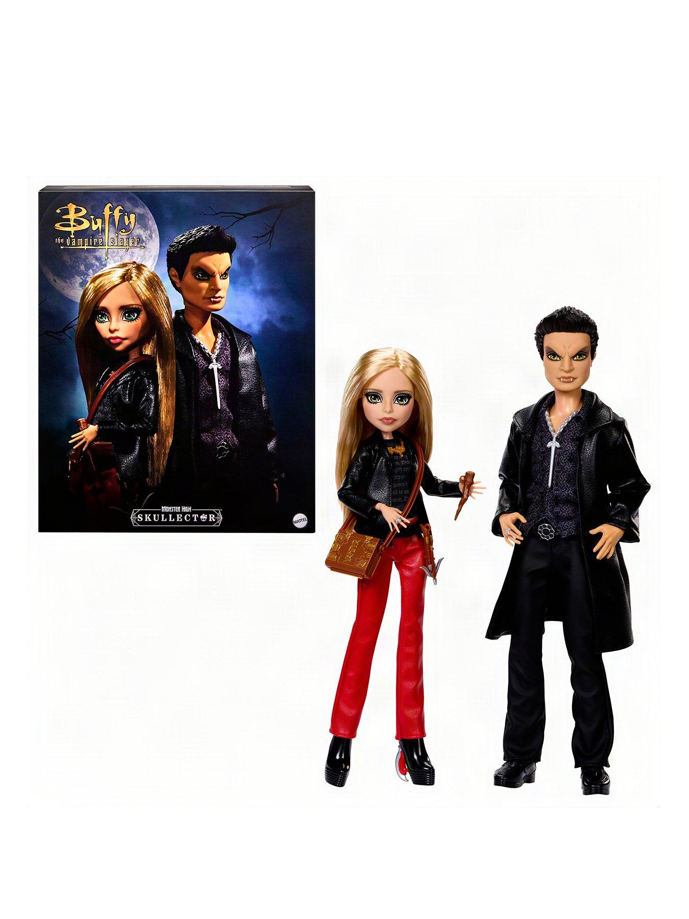 Image 1 of 7 of Monster High Buffy &amp; Angel Collectible Doll 2-Pack with Stake, Crossbow &amp; Certificate of Authenticity