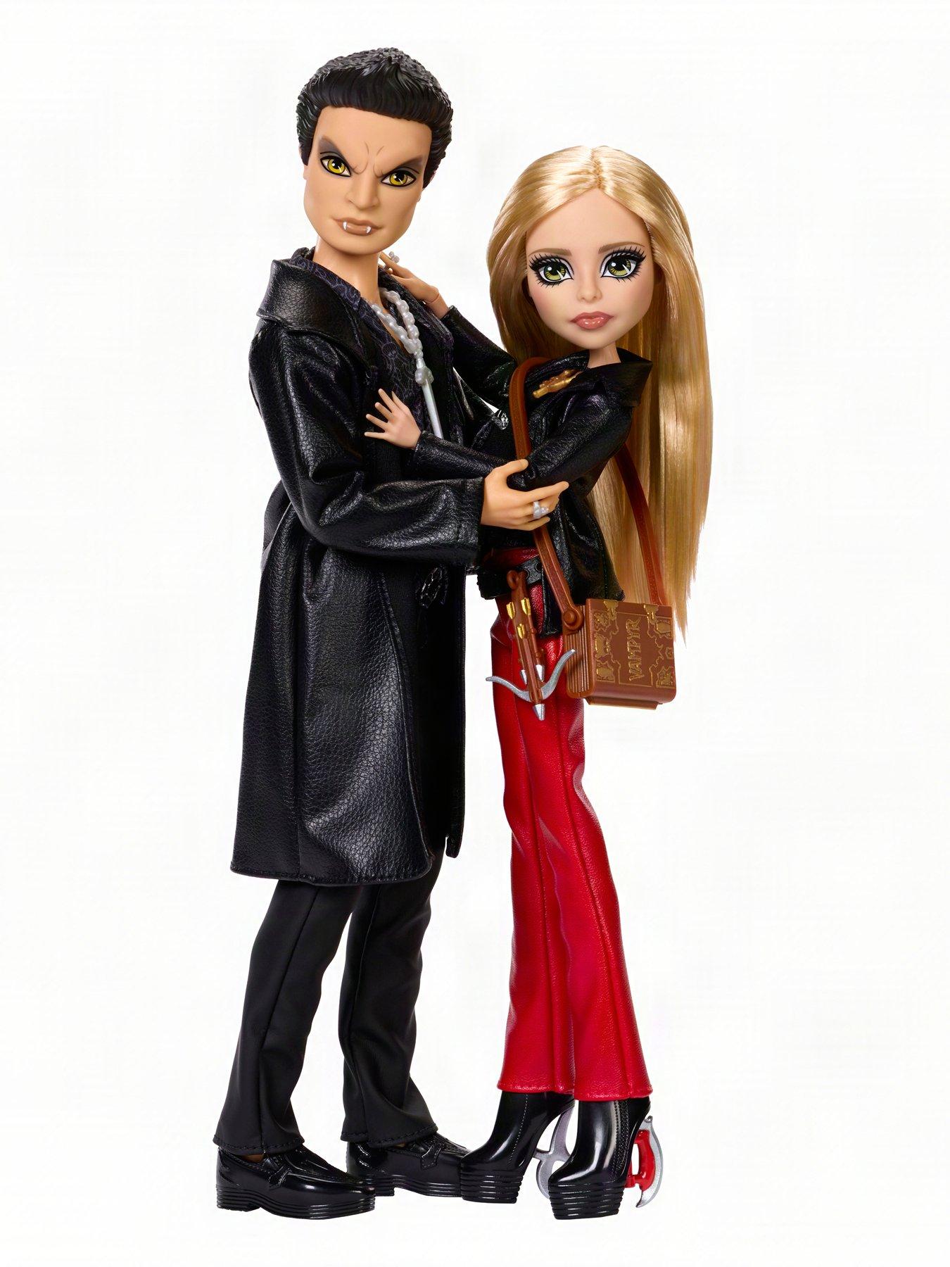 Image 3 of 7 of Monster High Buffy &amp; Angel Collectible Doll 2-Pack with Stake, Crossbow &amp; Certificate of Authenticity