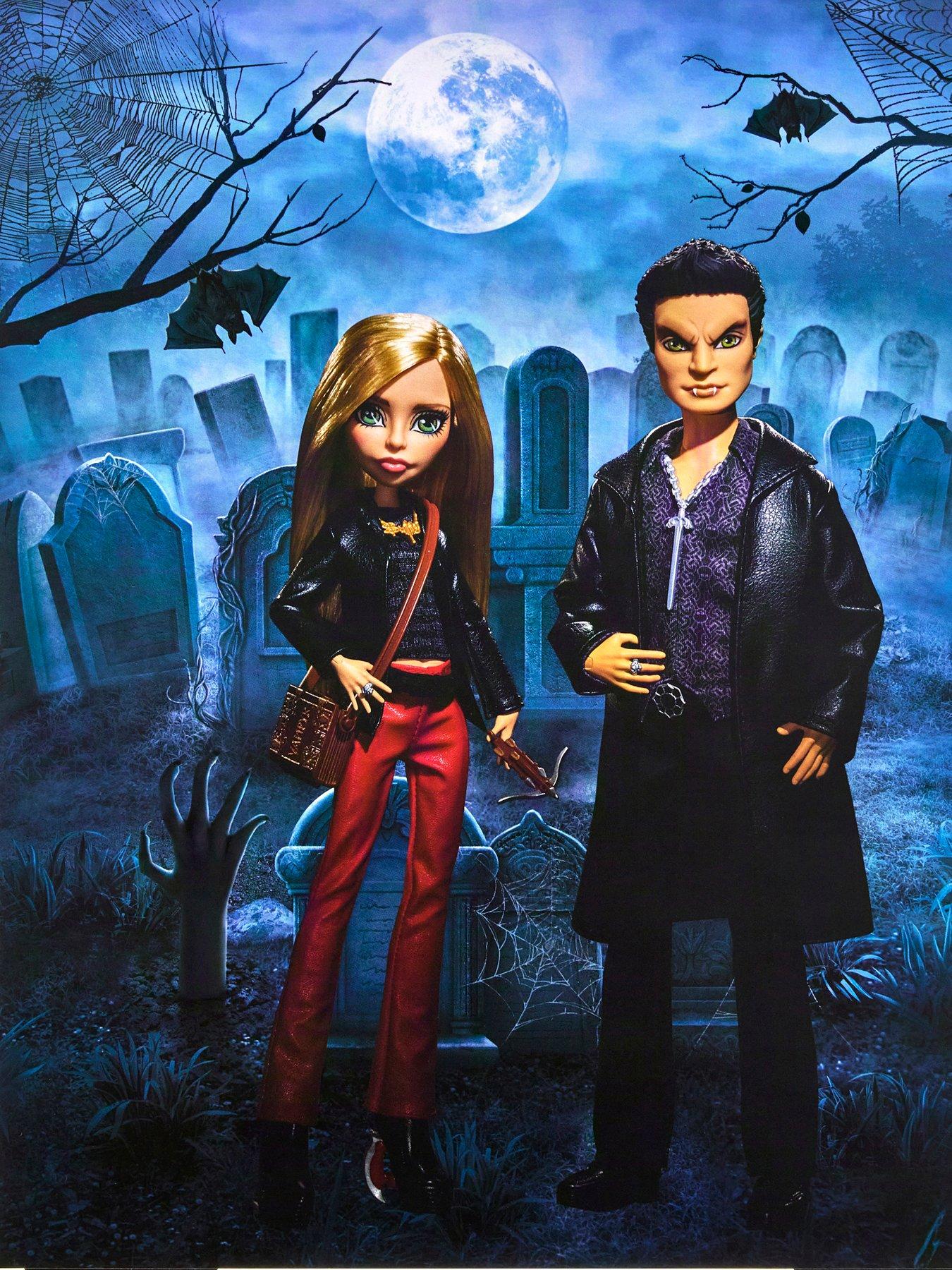 Image 7 of 7 of Monster High Buffy &amp; Angel Collectible Doll 2-Pack with Stake, Crossbow &amp; Certificate of Authenticity